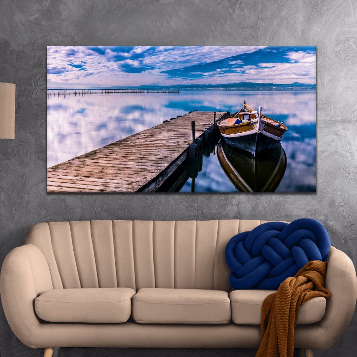 Boat Seascape Canvas Wall Art