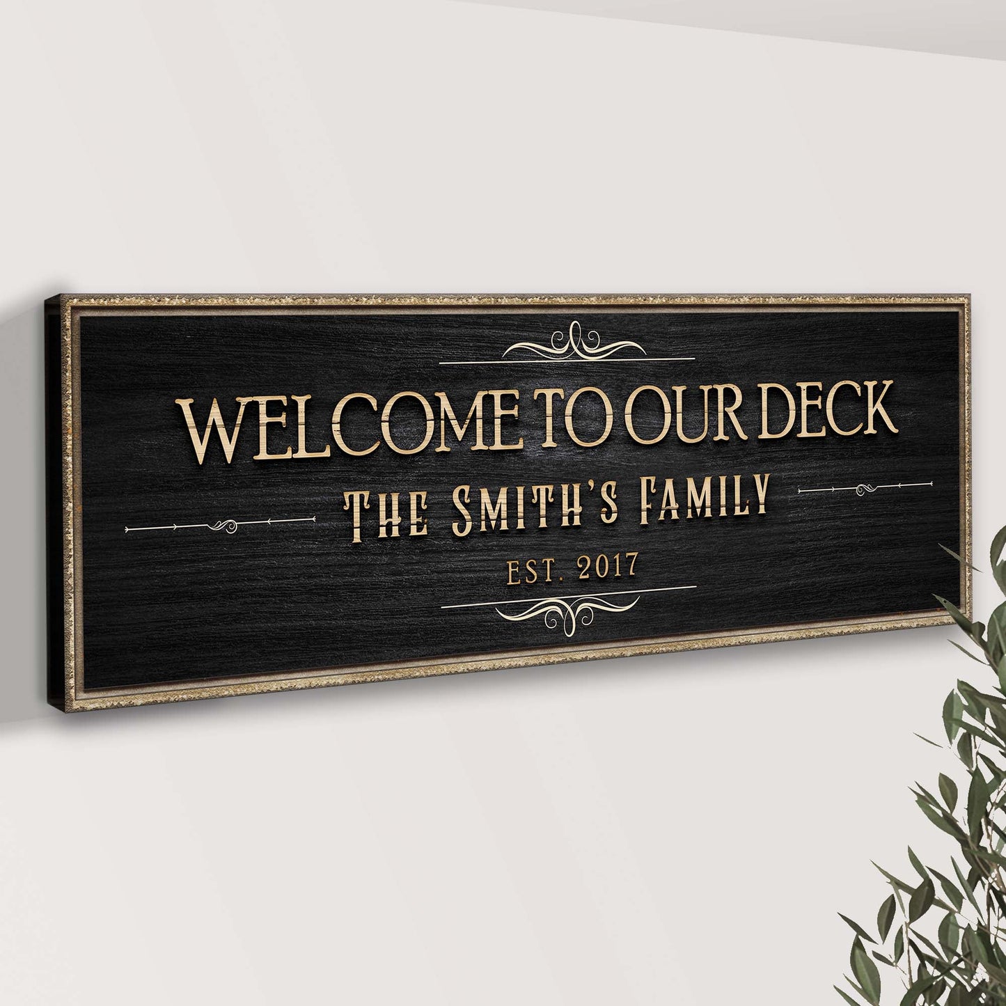 Welcome To Our Deck Sign II