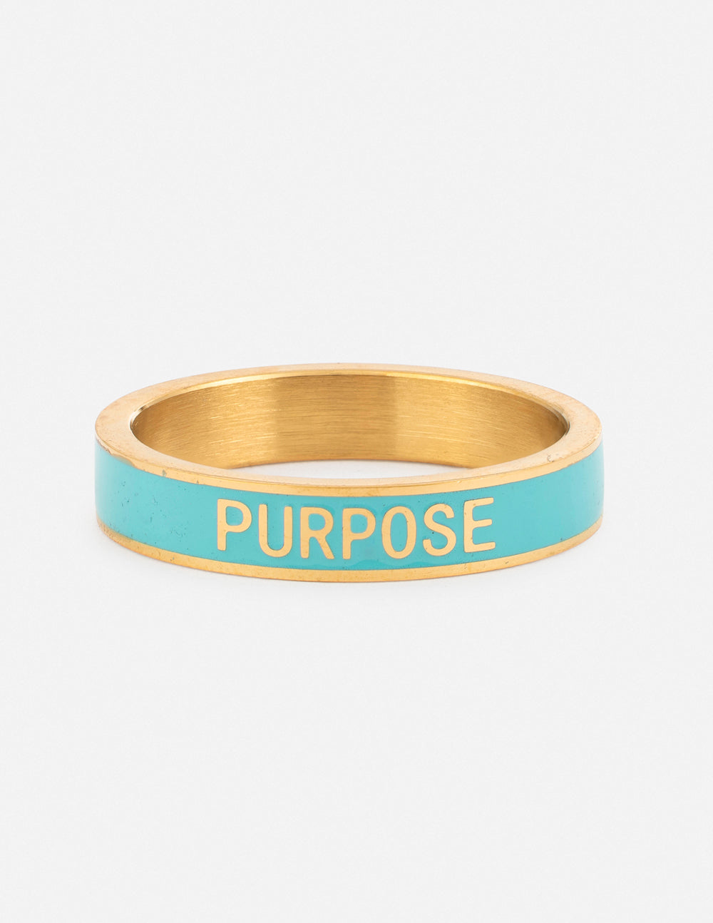 Teal Enamel Purpose Ring - Concordia Style Boutique