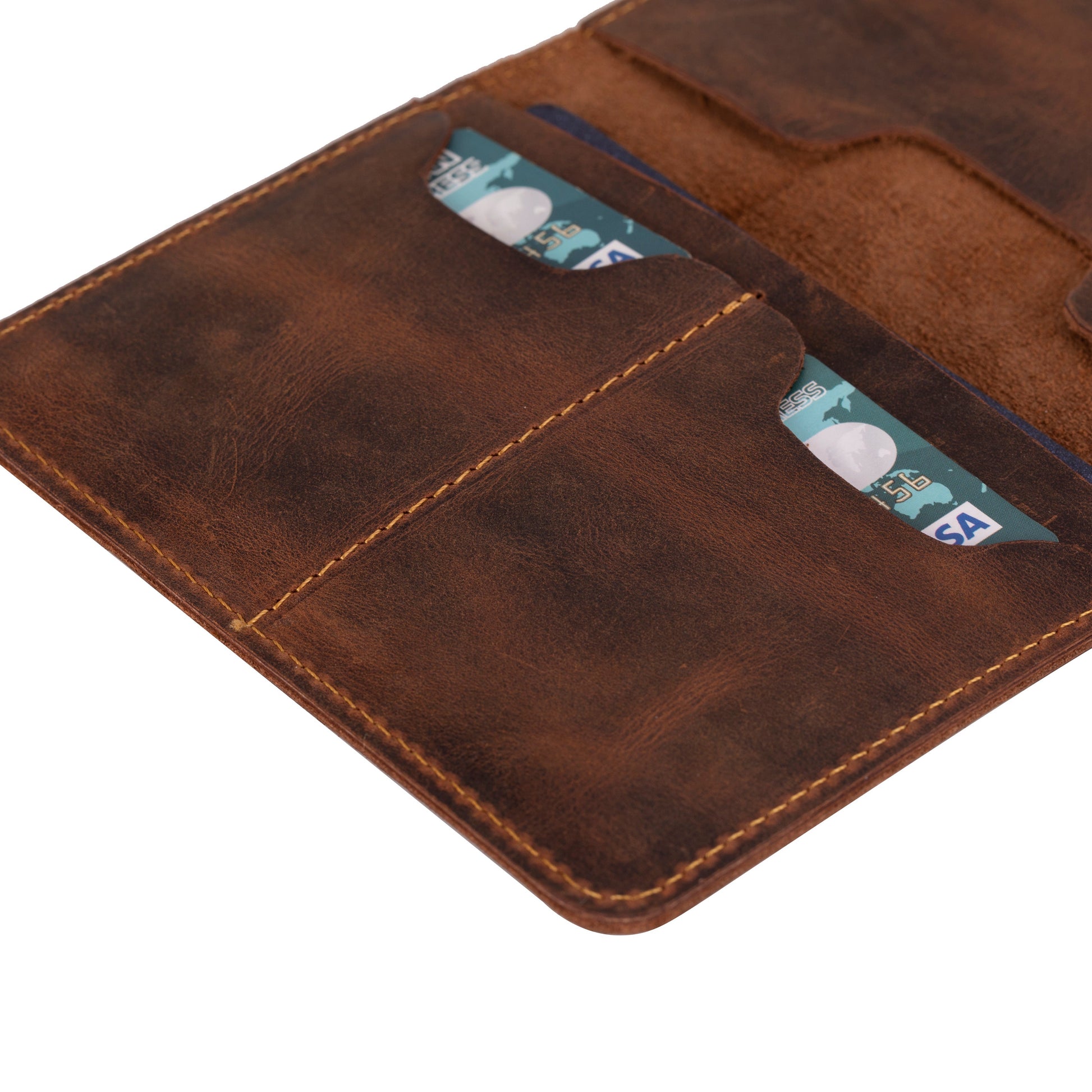 Tempe Genuine Leather Passport Holder - Handcrafted Travel Document Organizer - Concordia Style Boutique