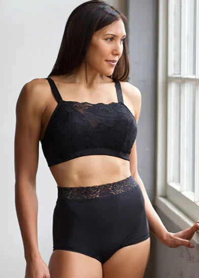 Grace Lace Trim Microfiber Brief Panty (Style 313) - Concordia Style Boutique
