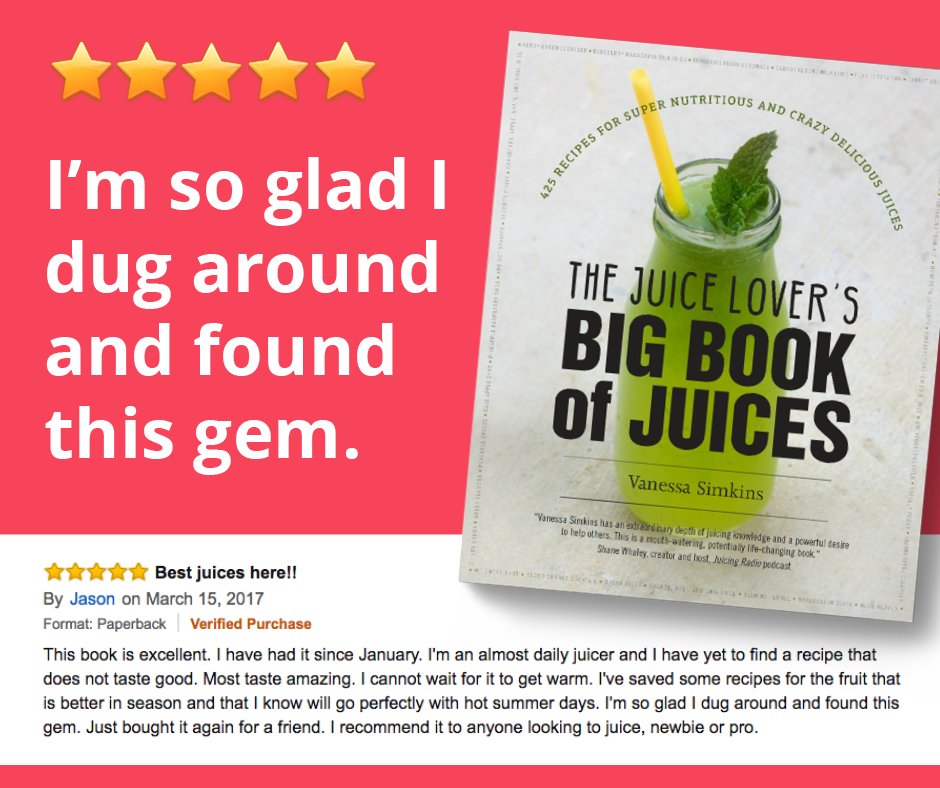 The Juice Lover's Big Book of Juices Paperback Book (Signed copy)