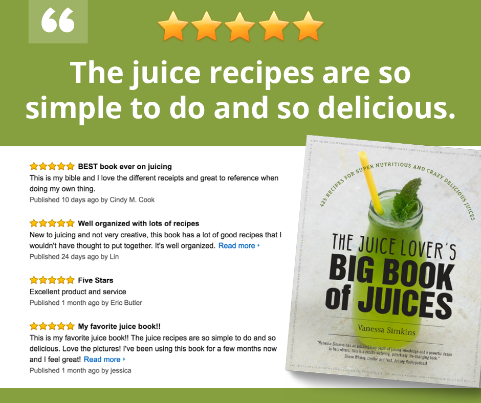 The Juice Lover's Big Book of Juices Paperback Book (Signed copy)