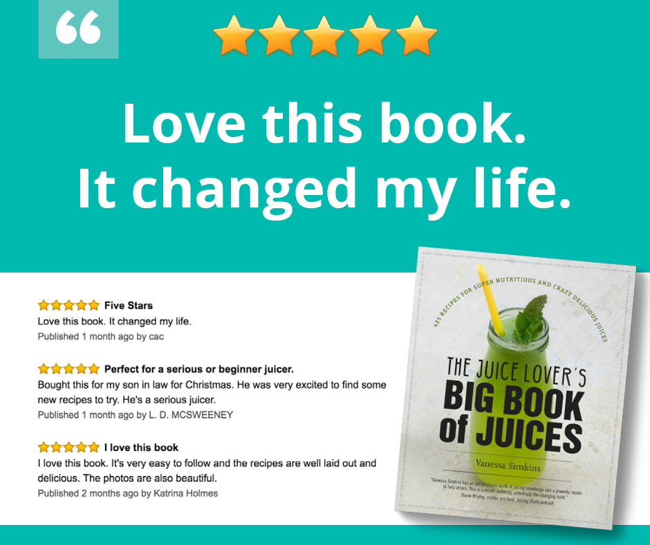 The Juice Lover's Big Book of Juices Paperback Book (Signed copy)