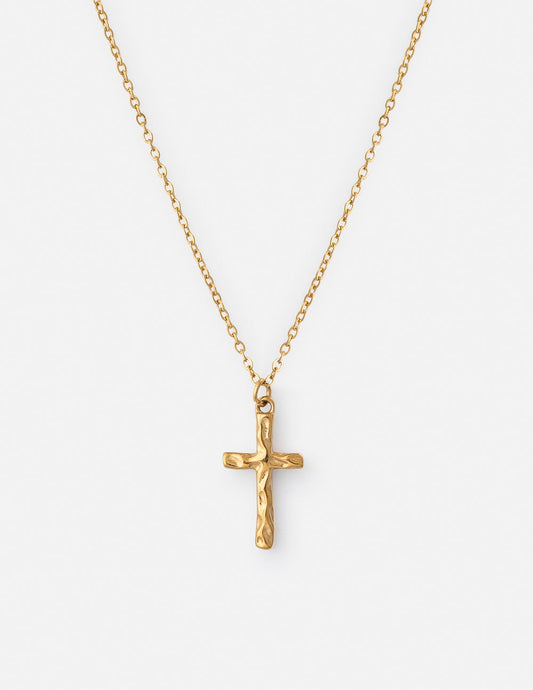 Textured Cross Necklace - Concordia Style Boutique