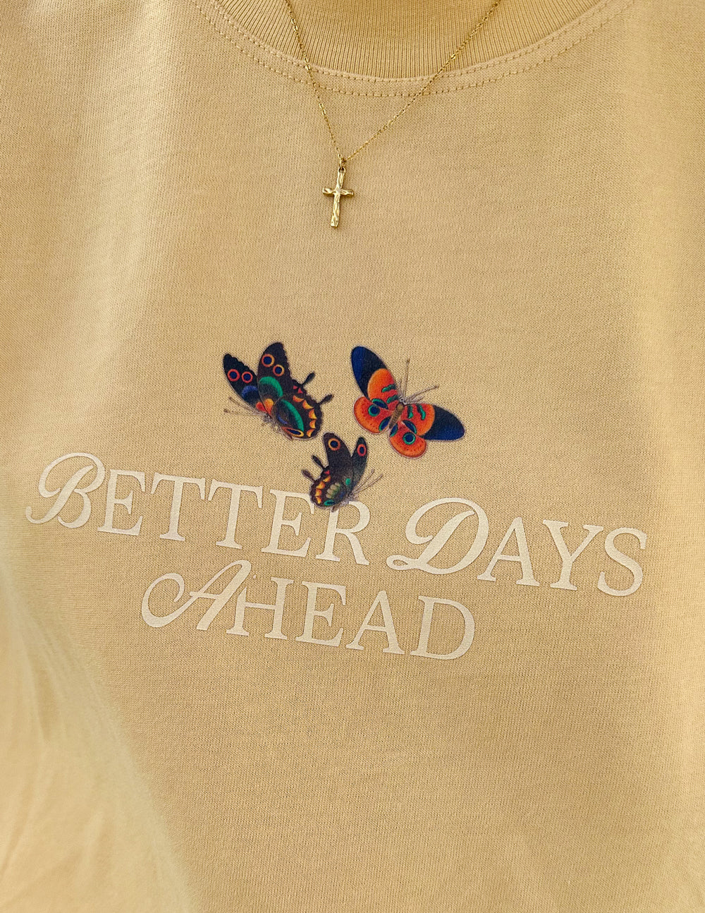 Textured Cross Necklace - Concordia Style Boutique