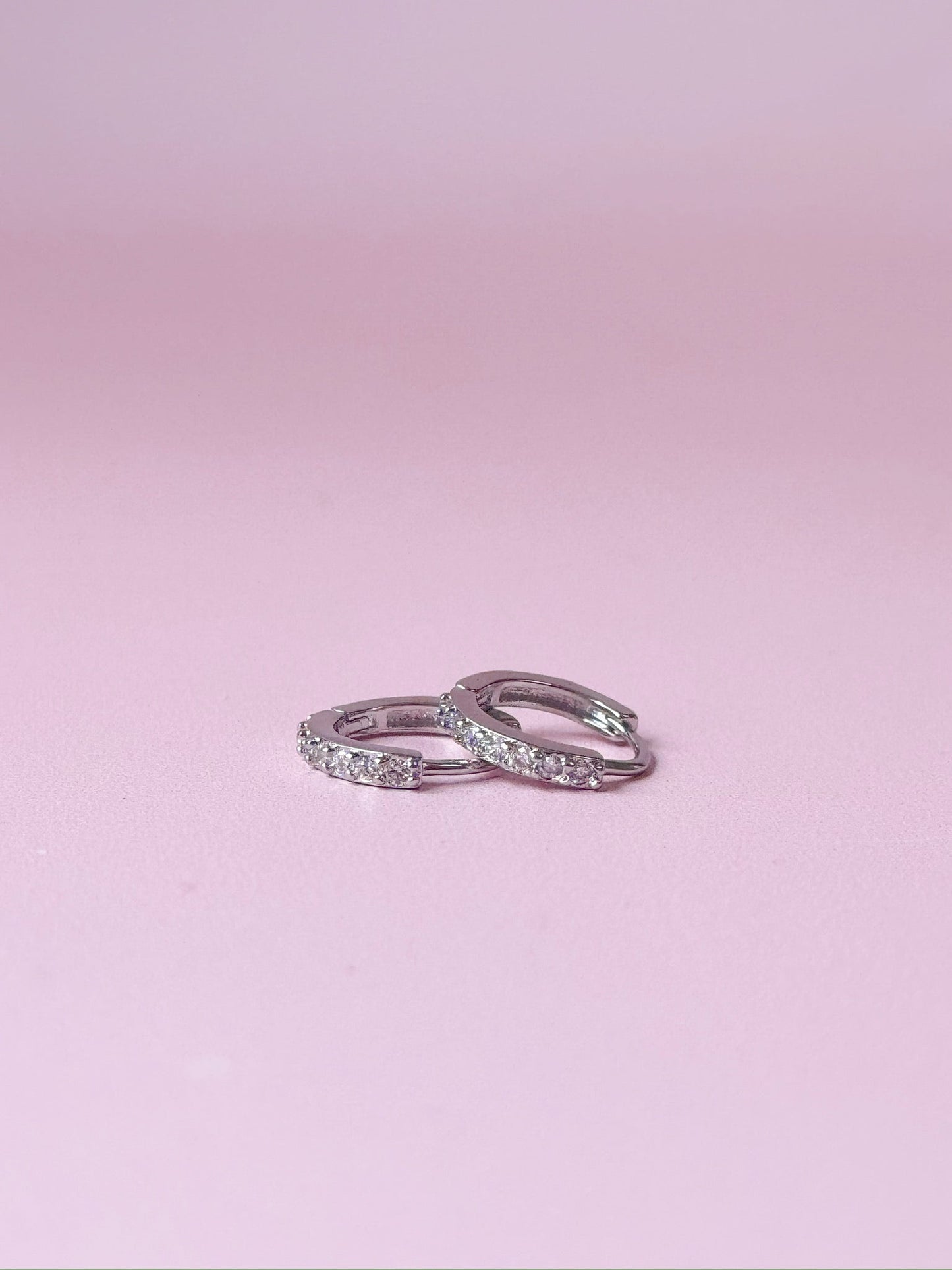 Mini Clear Jewel Huggies - Concordia Style Boutique