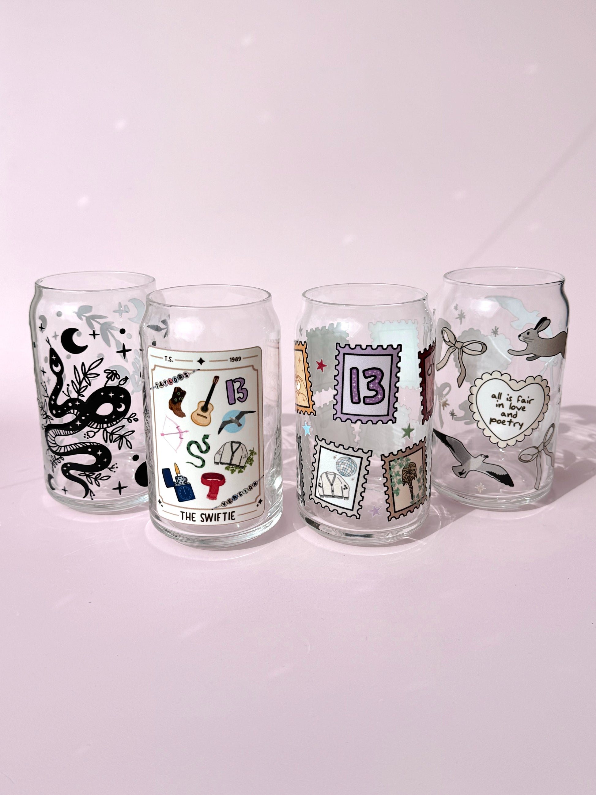 Swiftie Tarot Card Glass Cup - Concordia Style Boutique