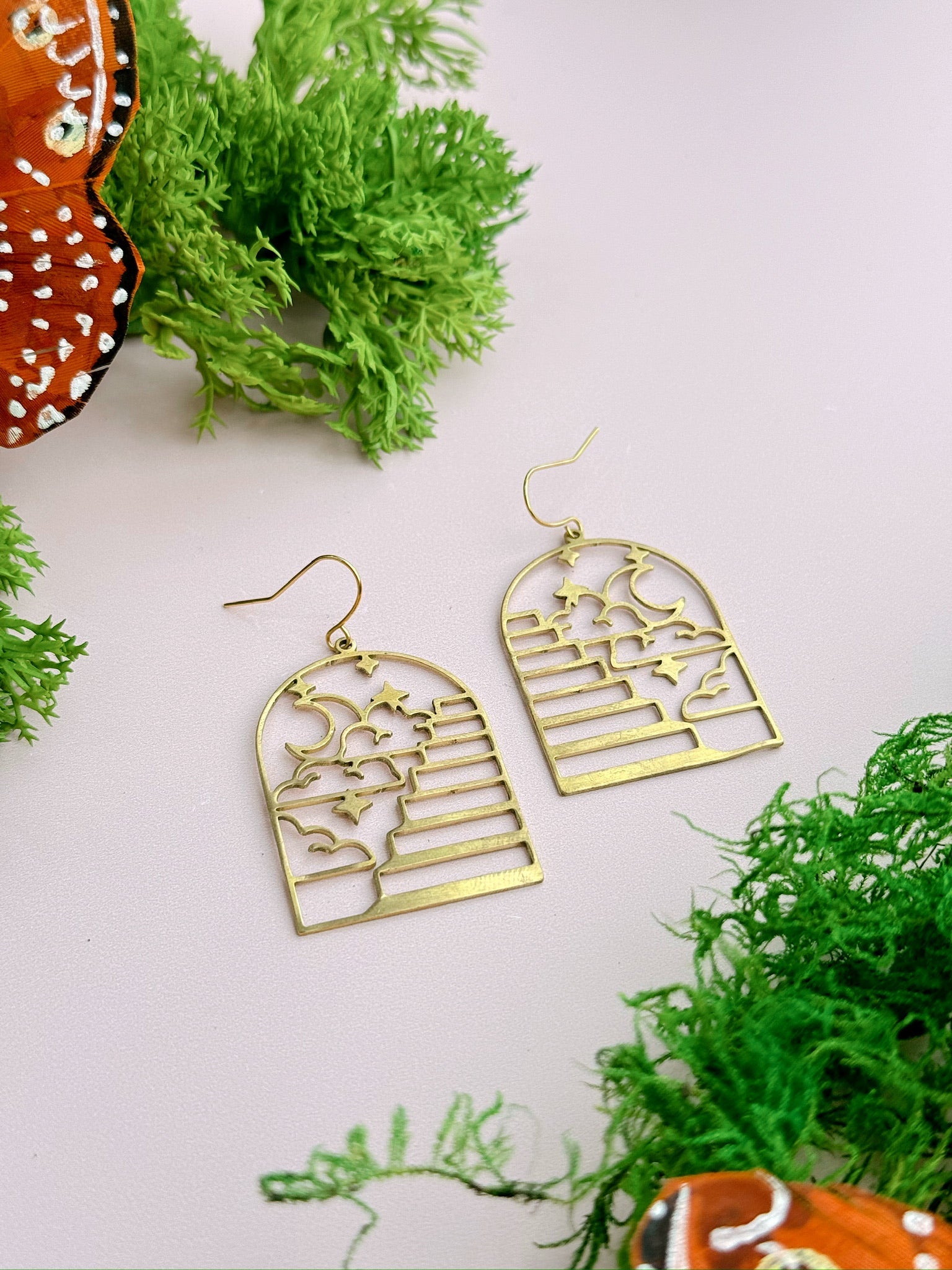 Ascend Brass Dangles - Concordia Style Boutique