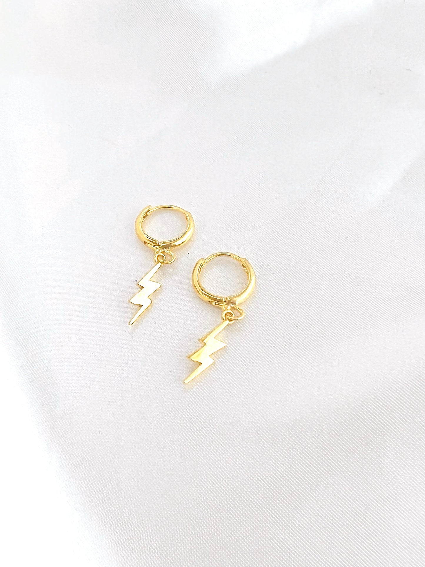 Gold Lightning Bolt Huggies - Concordia Style Boutique