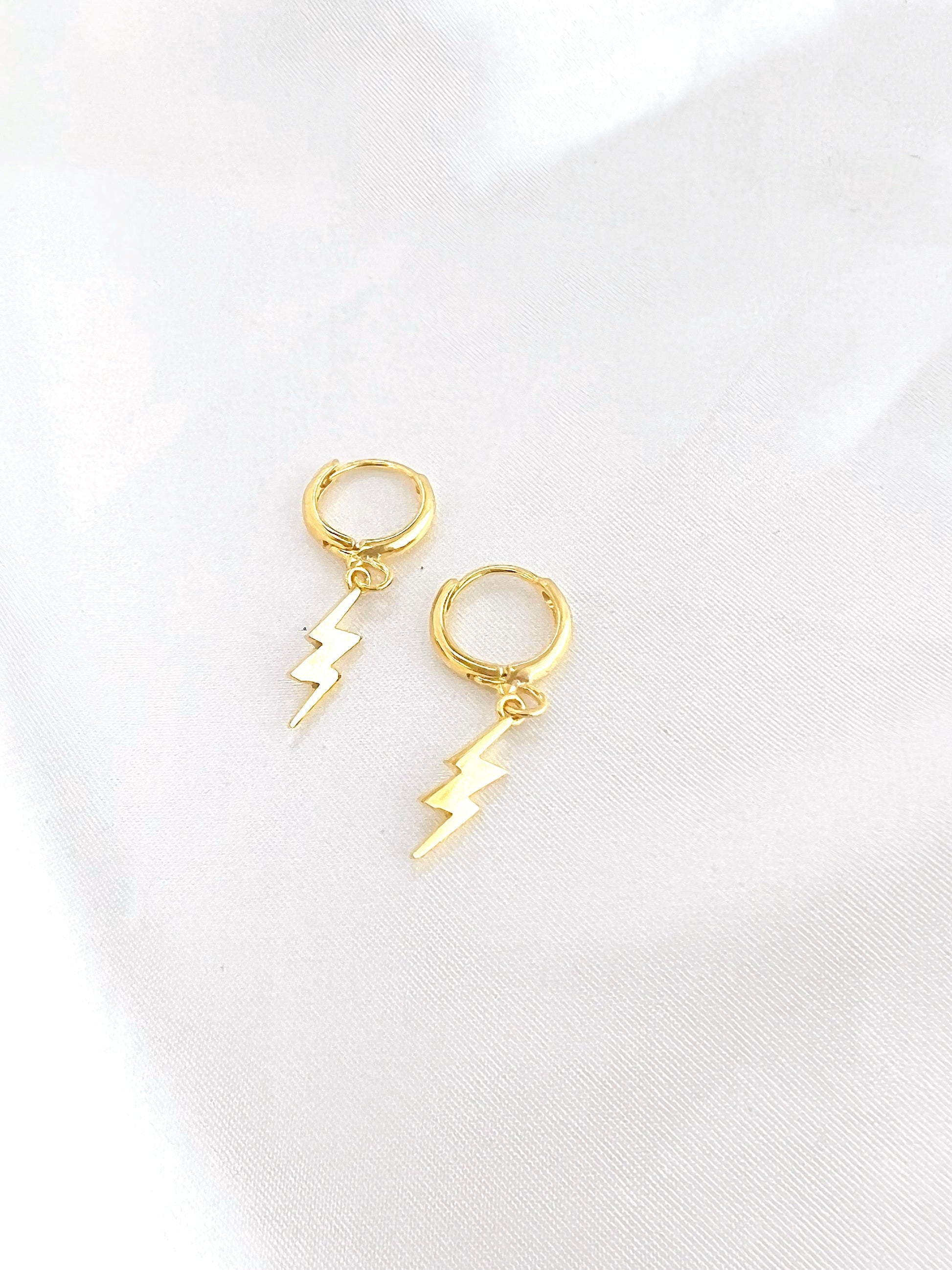 Gold Lightning Bolt Huggies - Concordia Style Boutique
