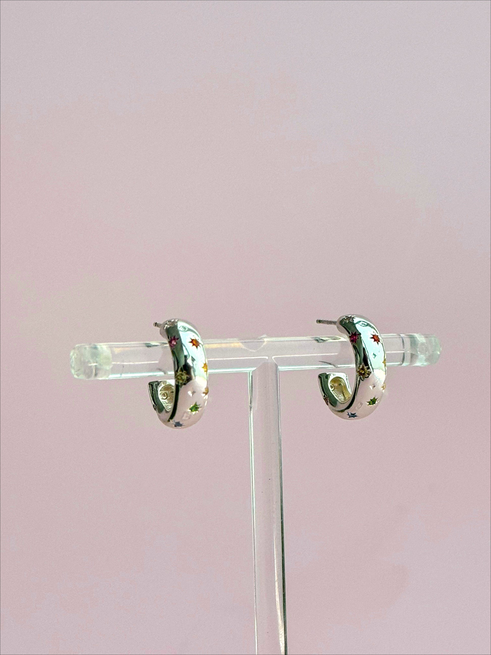 Bejeweled Chunky Hoops - Concordia Style Boutique
