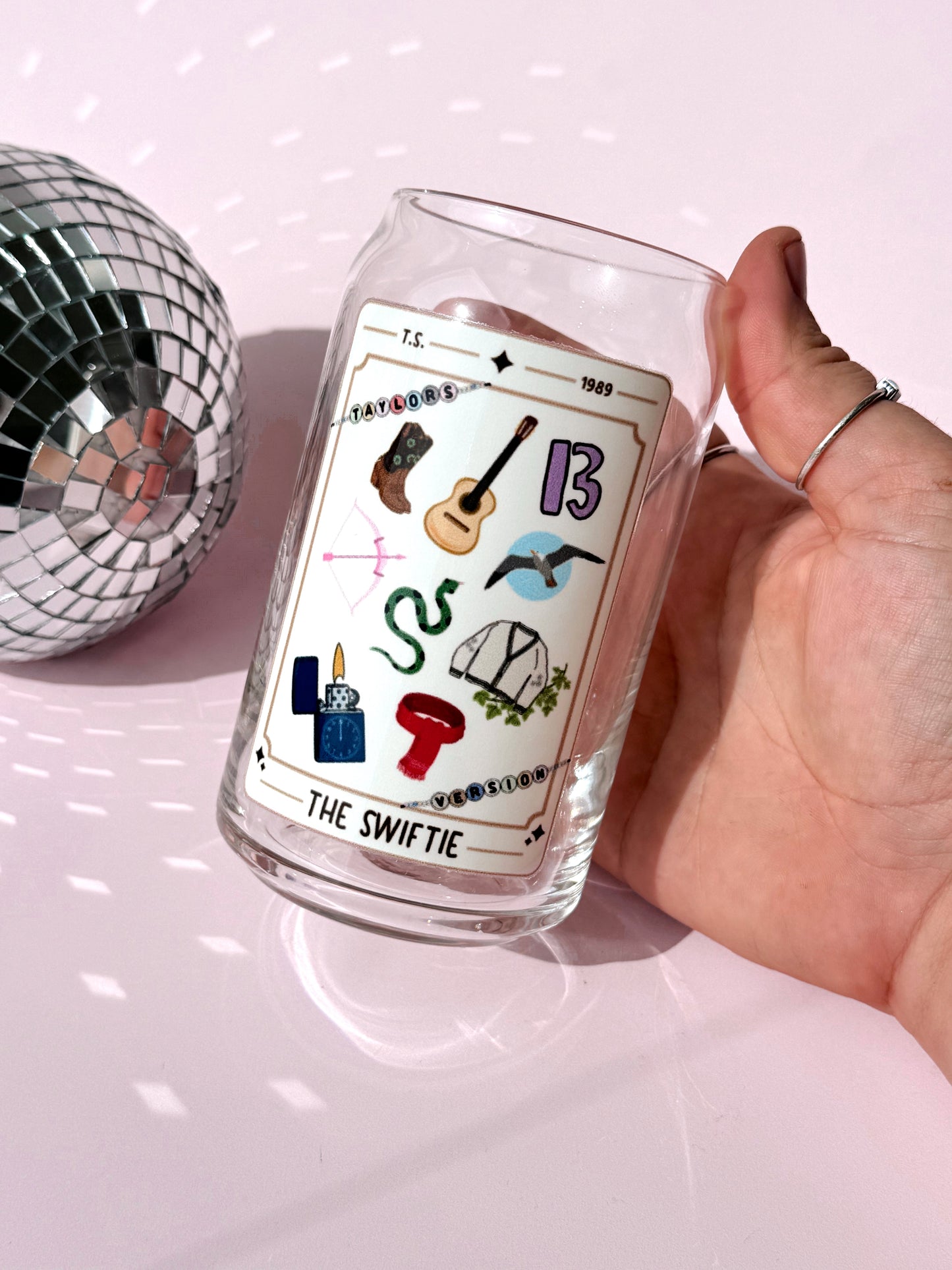 Swiftie Tarot Card Glass Cup - Concordia Style Boutique