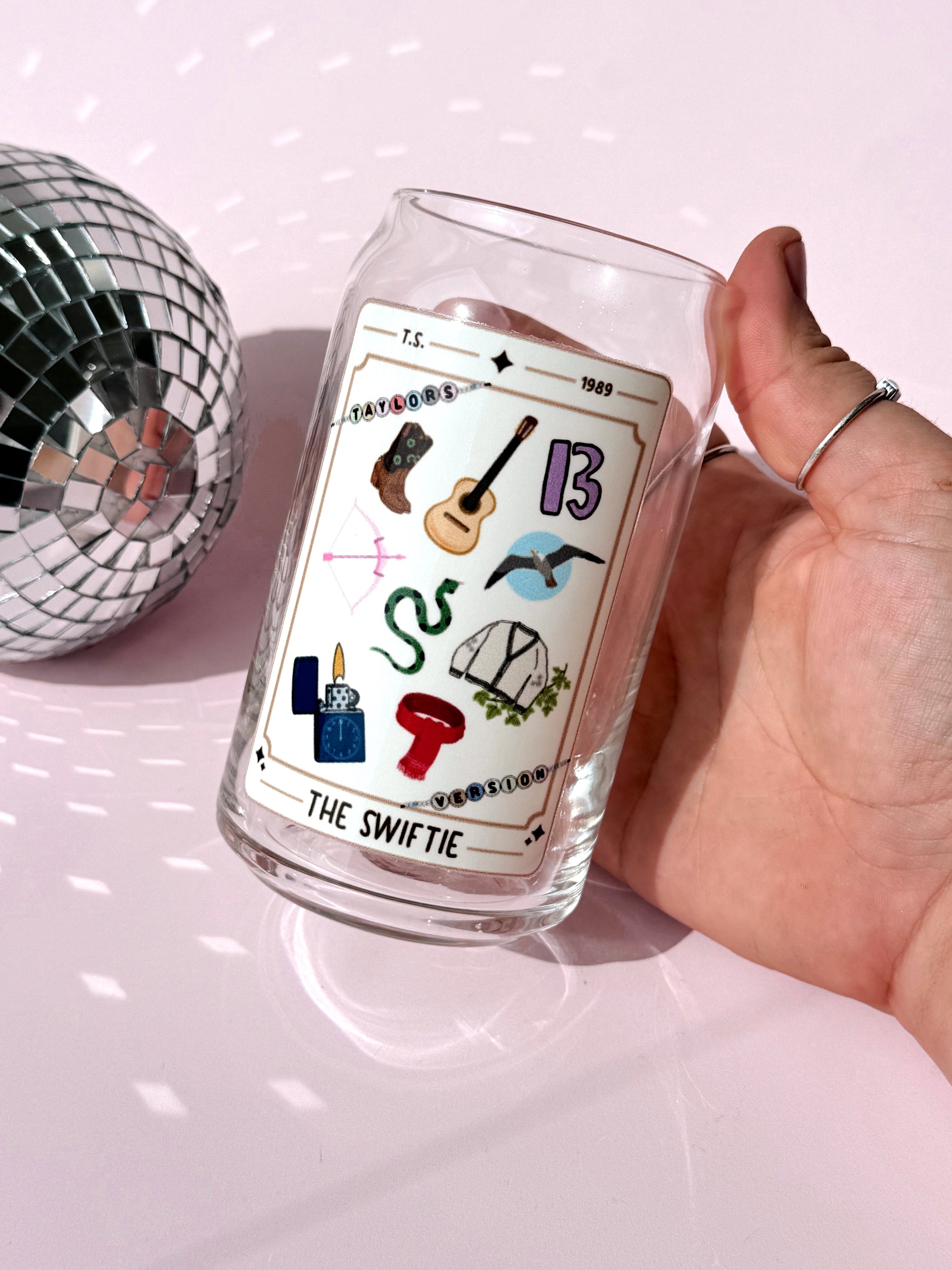 Swiftie Tarot Card Glass Cup - Concordia Style Boutique