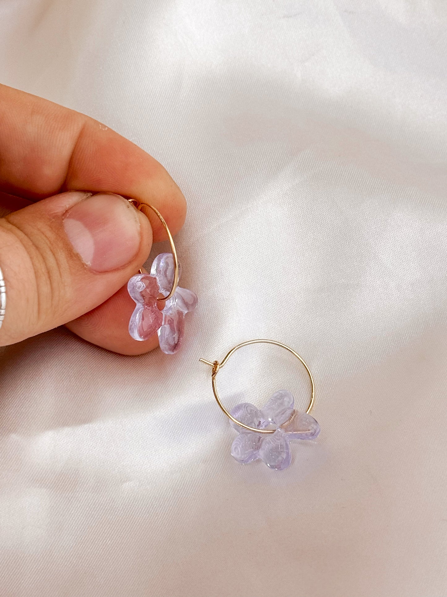 Jelly Flower Hoops - Concordia Style Boutique
