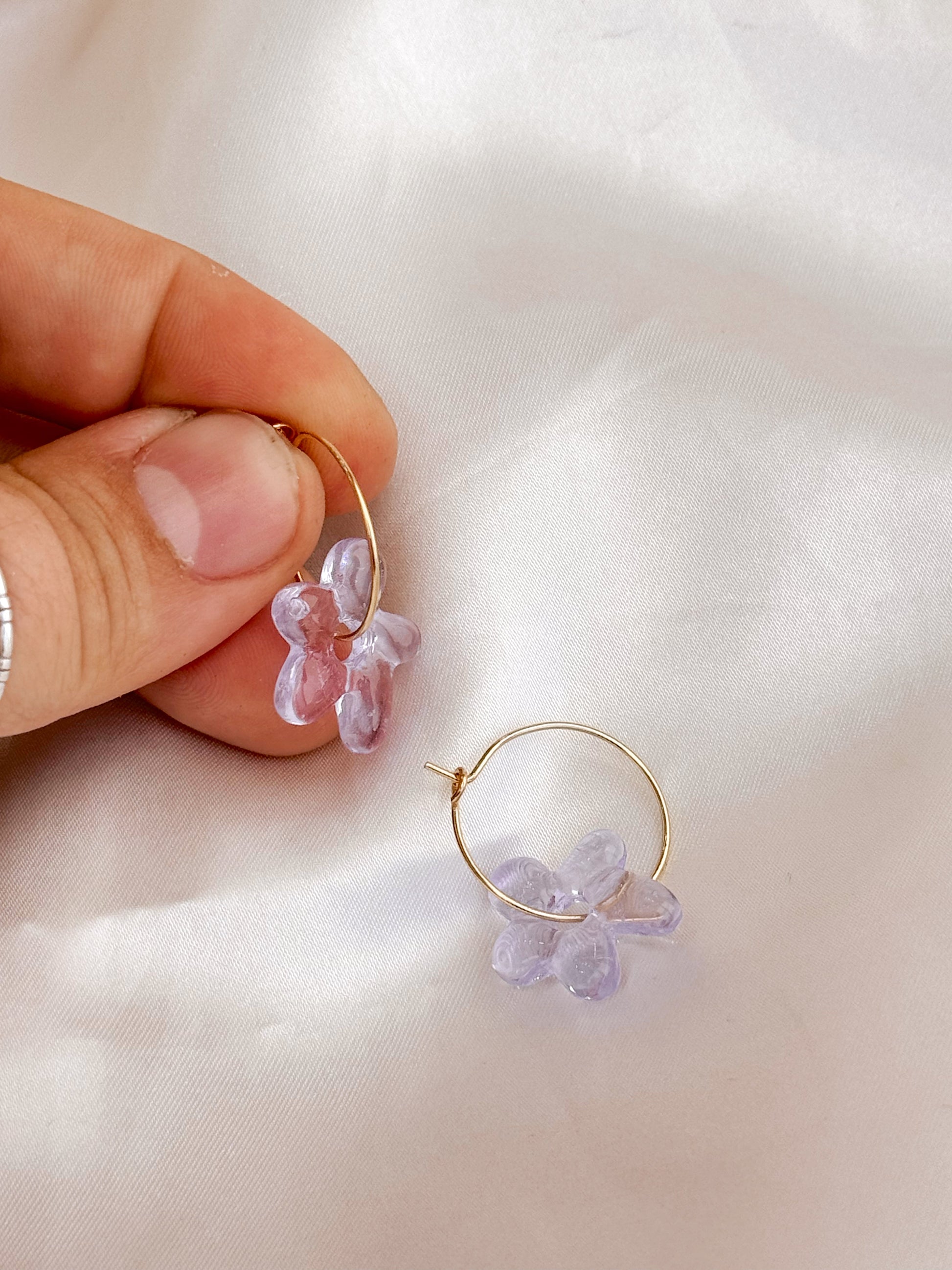 Jelly Flower Hoops - Concordia Style Boutique