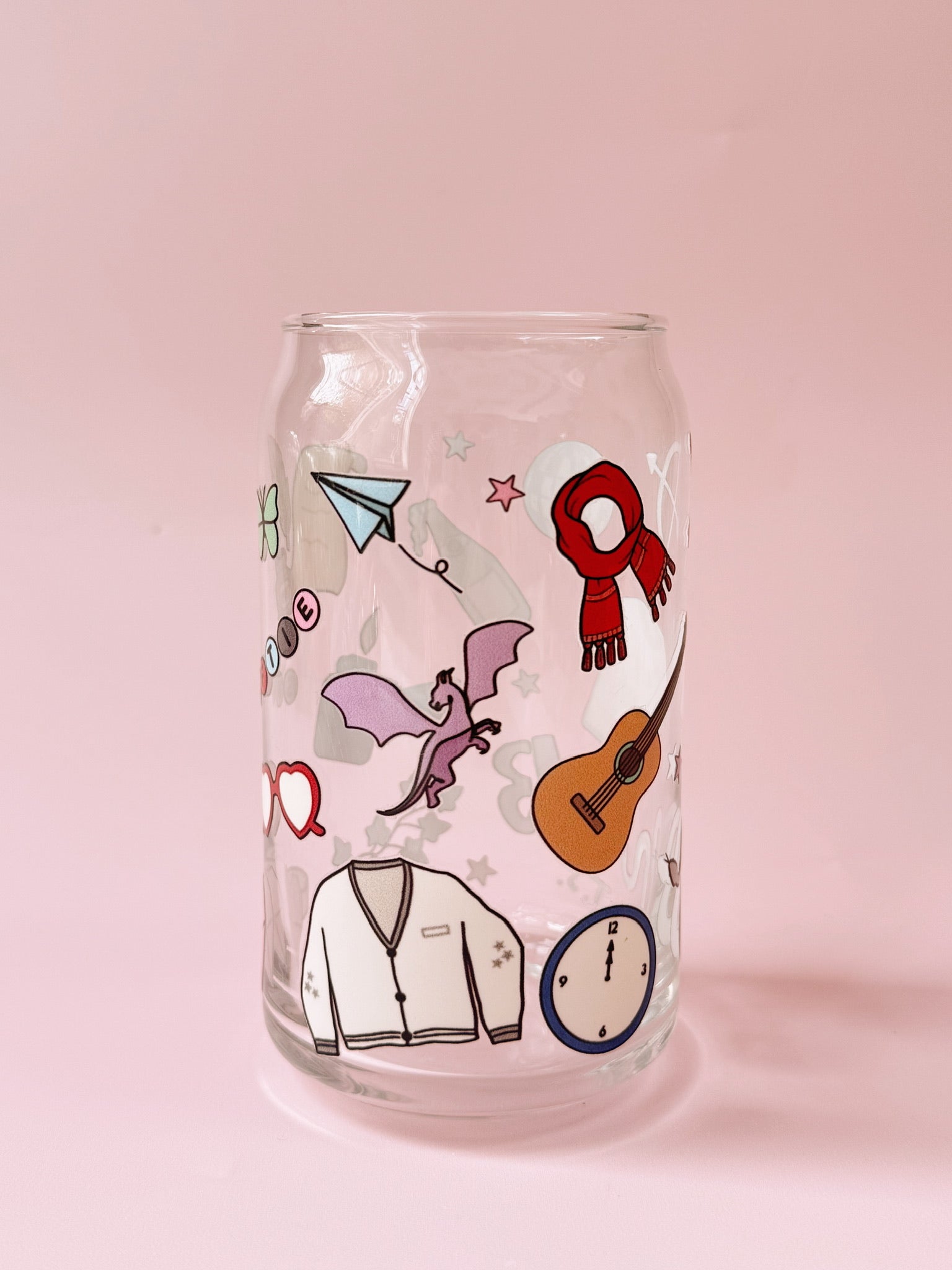 Swiftie Motif Glass Cup - Concordia Style Boutique