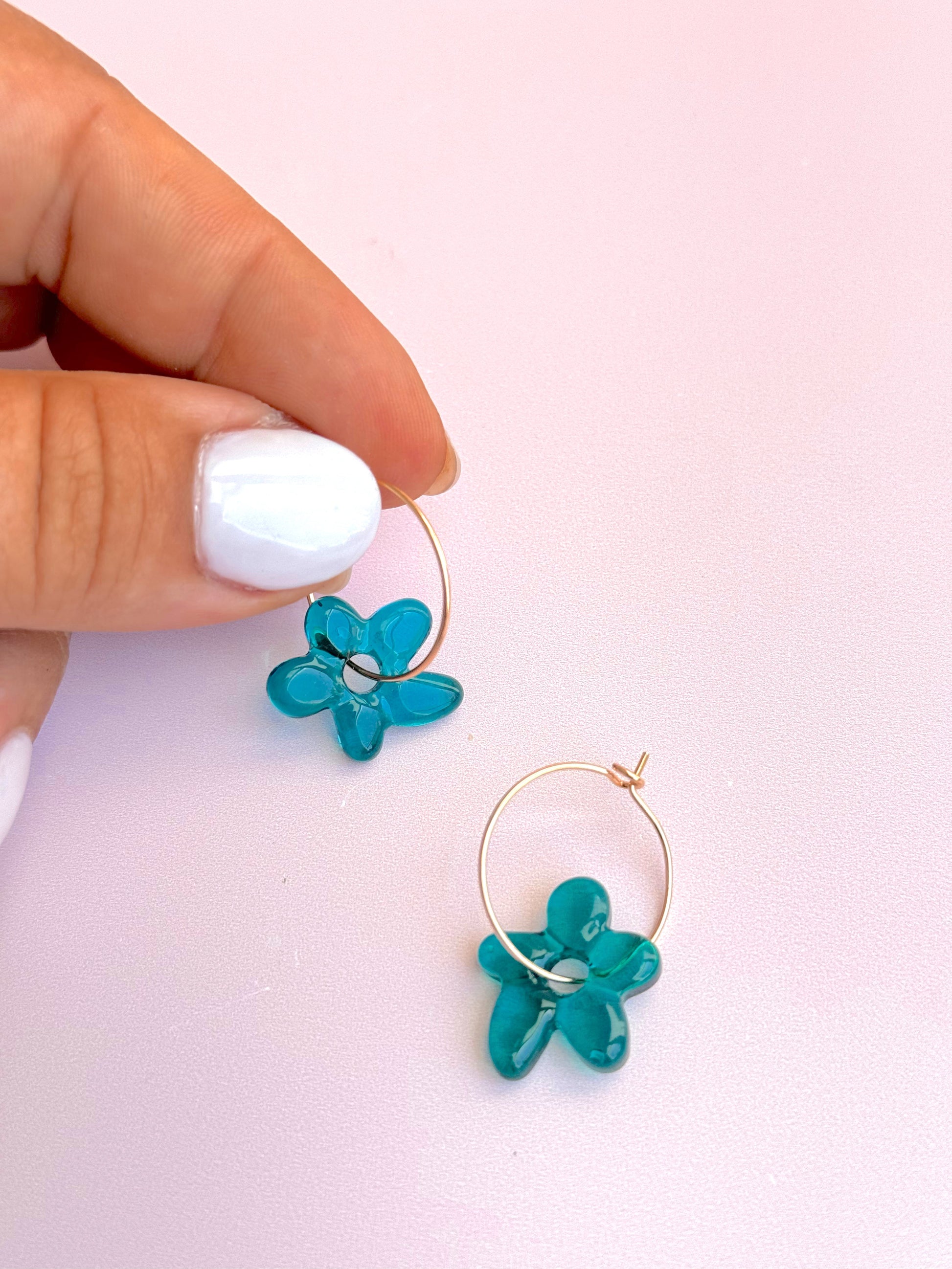 Jelly Flower Hoops - Concordia Style Boutique
