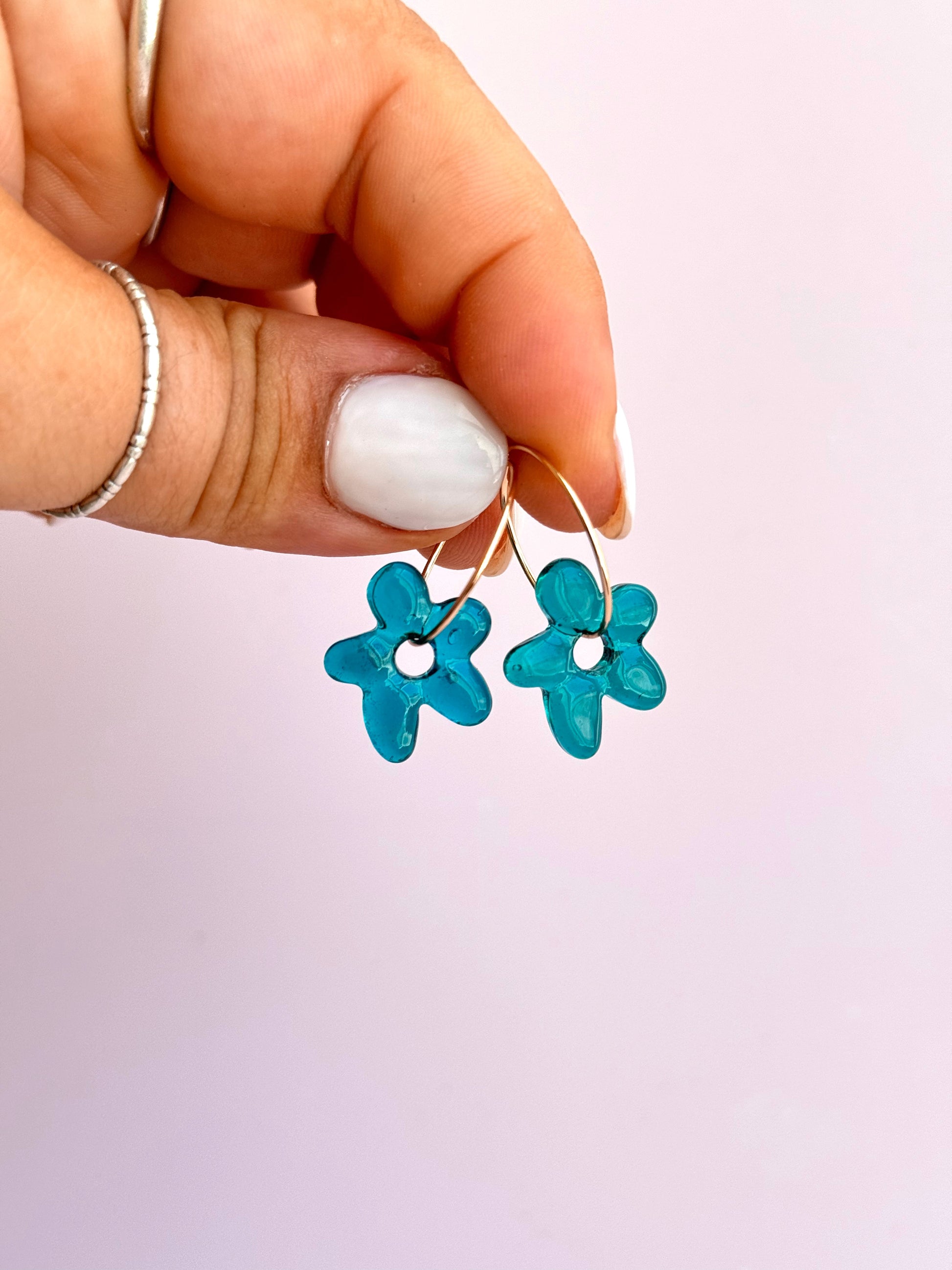 Jelly Flower Hoops - Concordia Style Boutique