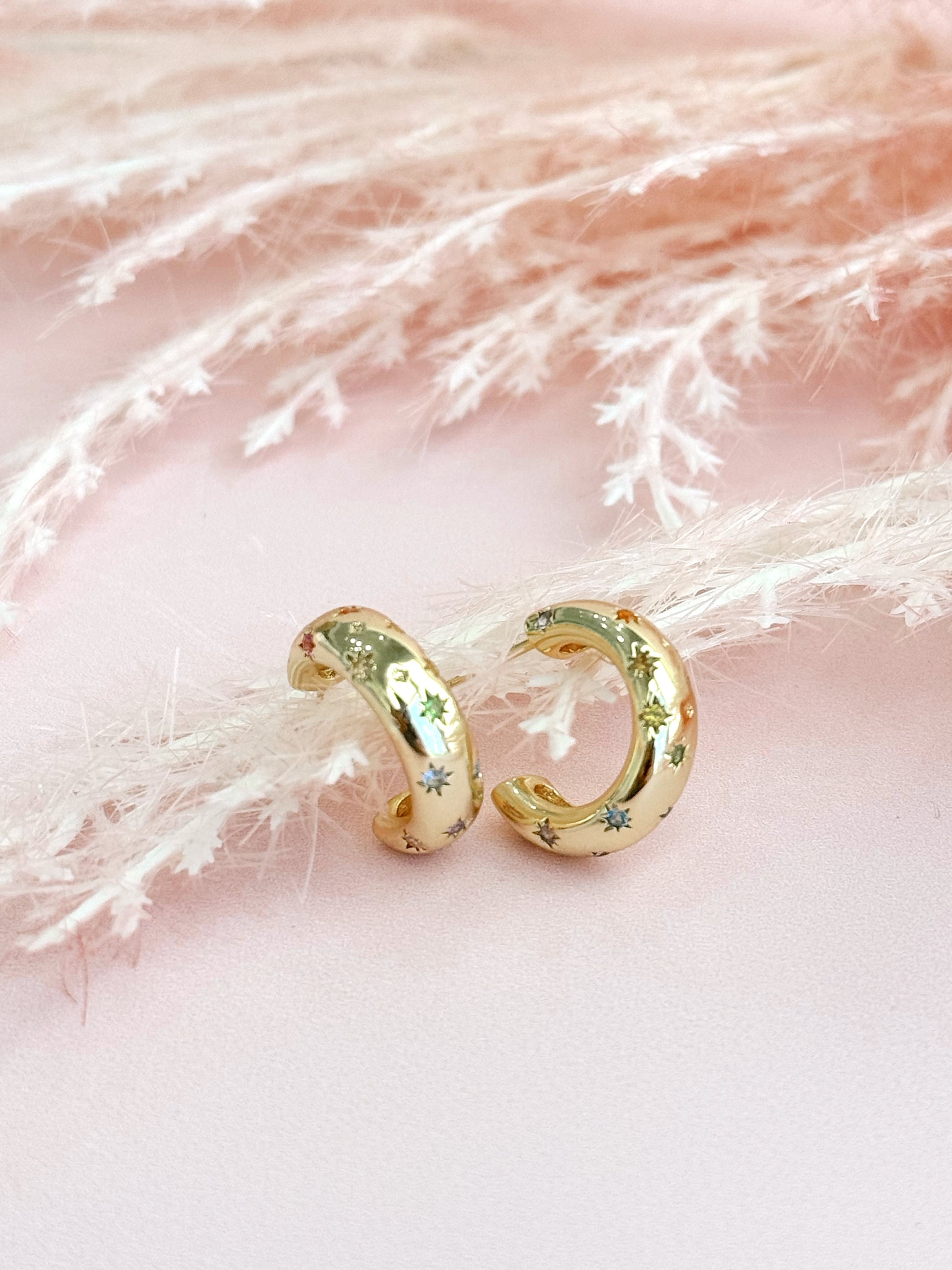 Bejeweled Chunky Hoops - Concordia Style Boutique