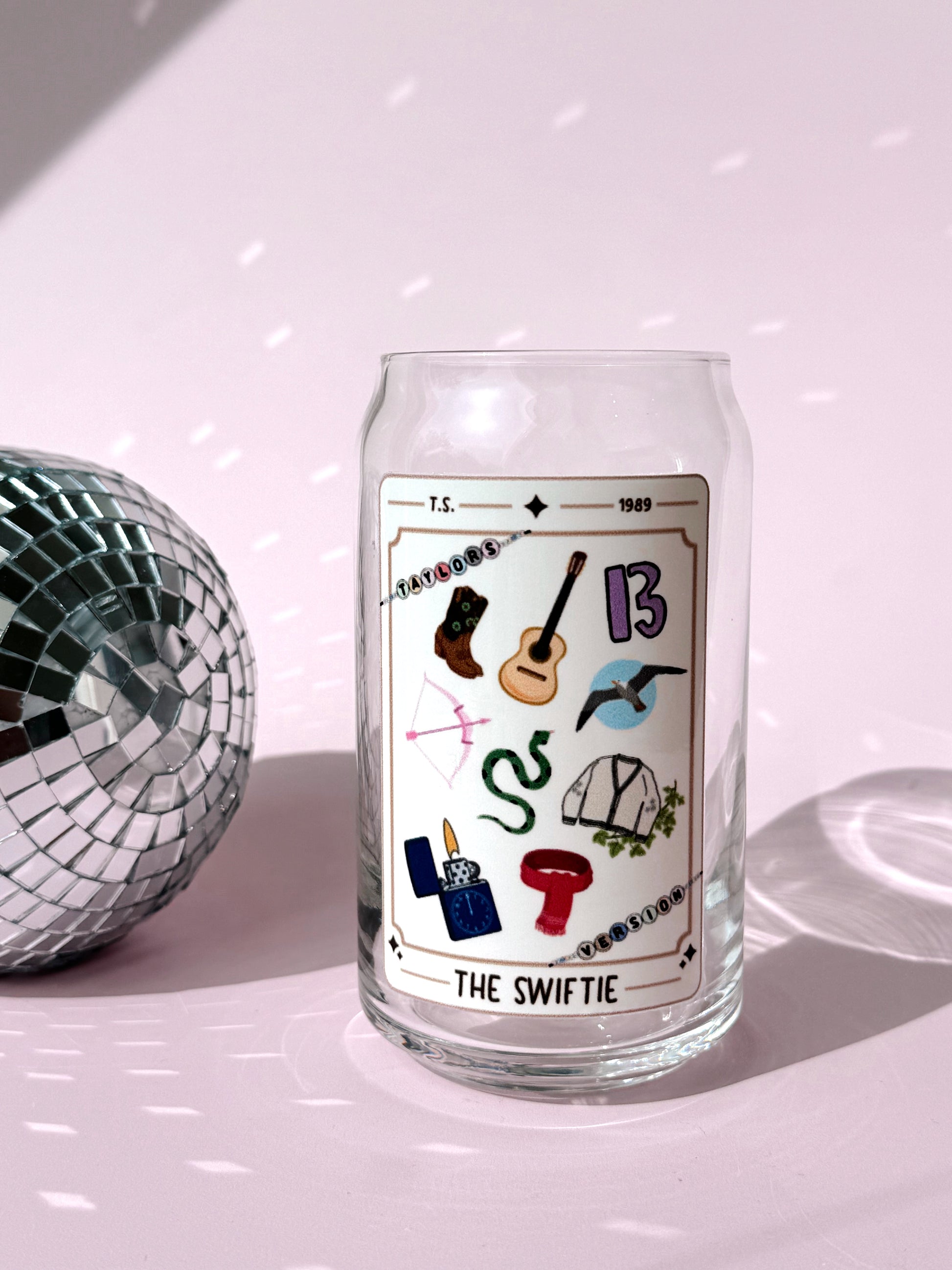 Swiftie Tarot Card Glass Cup - Concordia Style Boutique