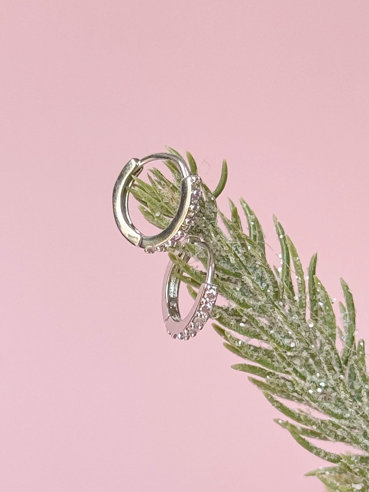 Mini Clear Jewel Huggies - Concordia Style Boutique