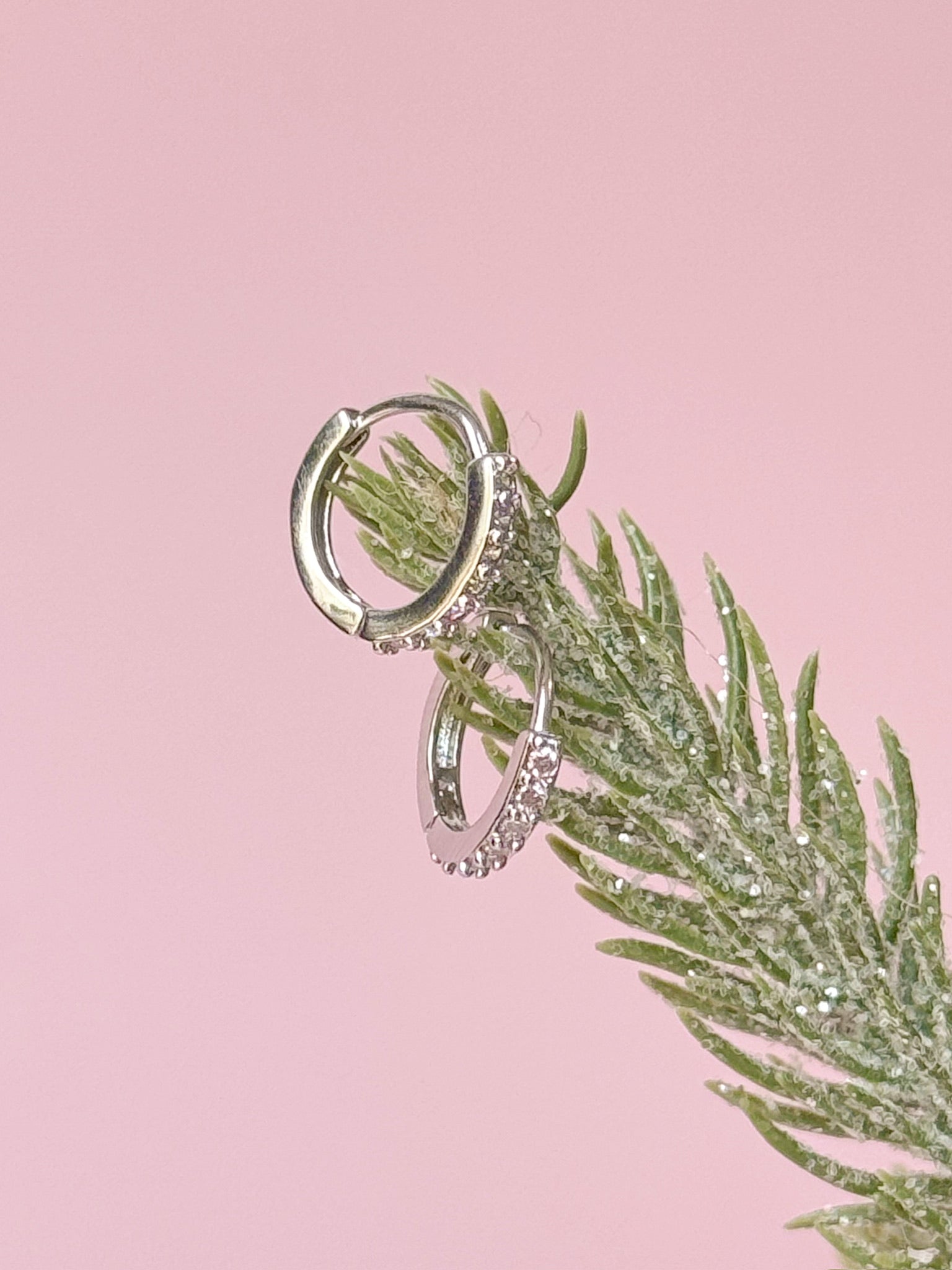 Mini Clear Jewel Huggies - Concordia Style Boutique