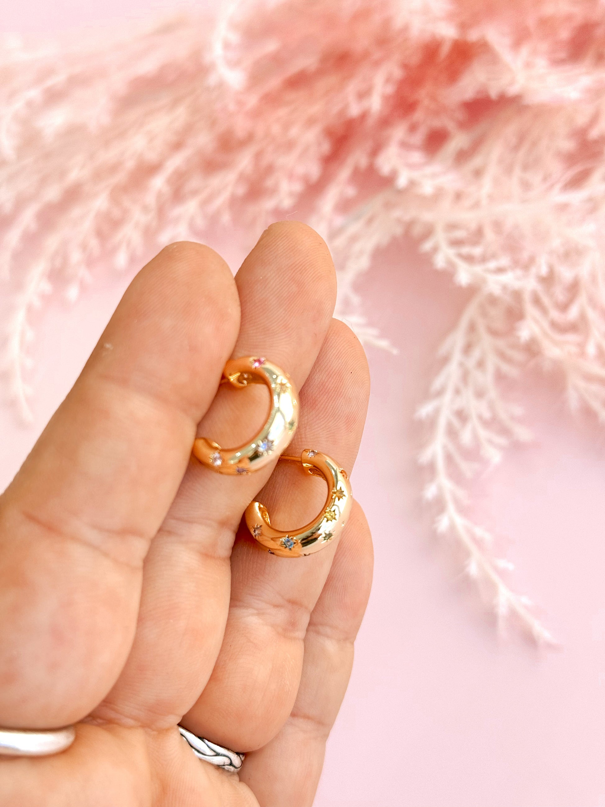 Bejeweled Chunky Hoops - Concordia Style Boutique