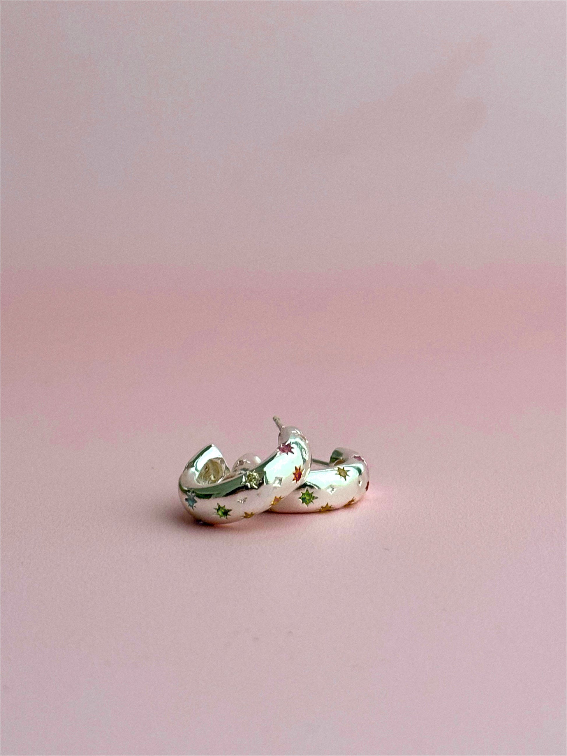 Bejeweled Chunky Hoops - Concordia Style Boutique