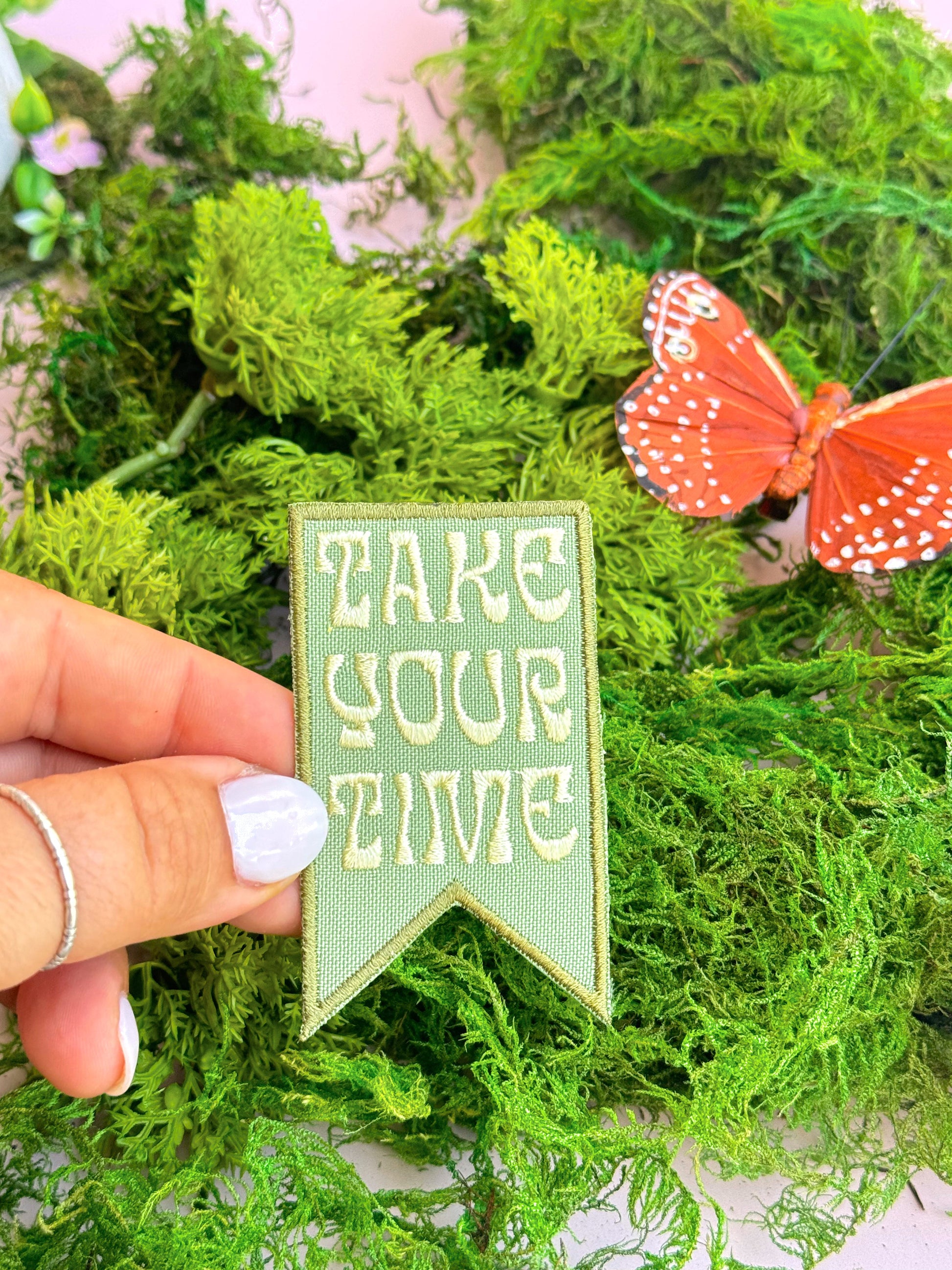 Take Your Time Embroidered (Iron-On) Patch - Concordia Style Boutique