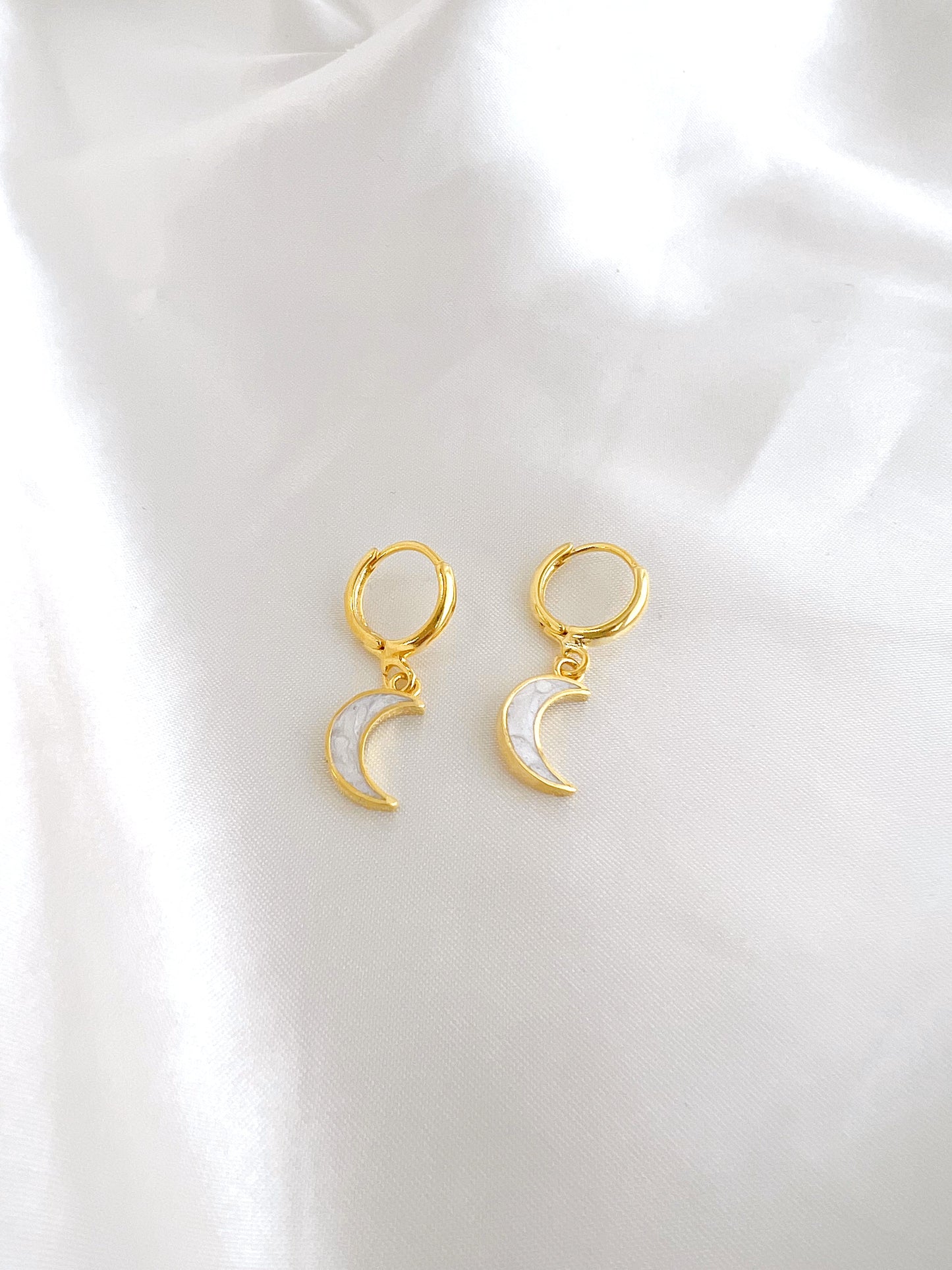 Gold Opal Moon Huggies - Concordia Style Boutique