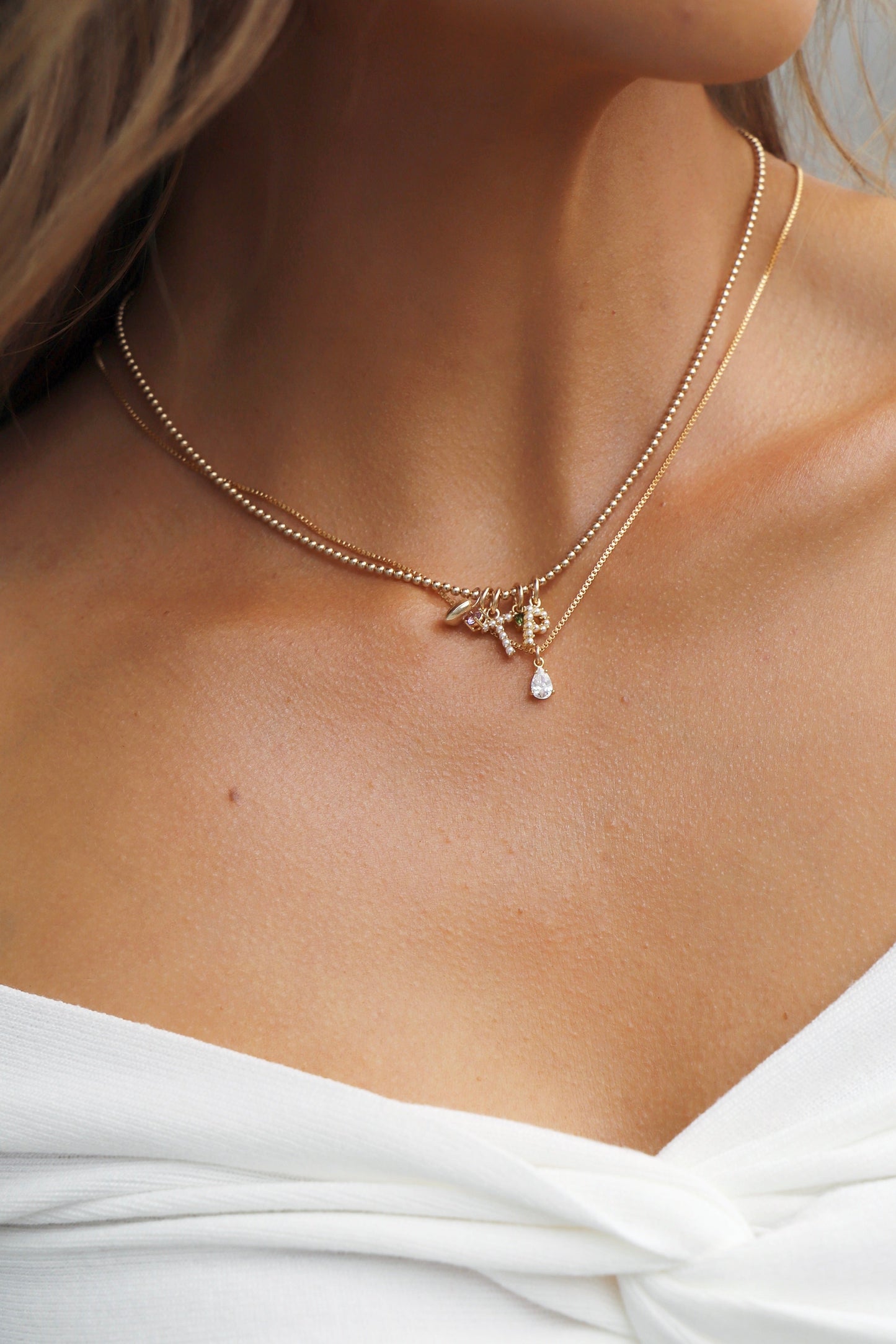 GOLD FILLED BEADED CHAIN - Concordia Style Boutique