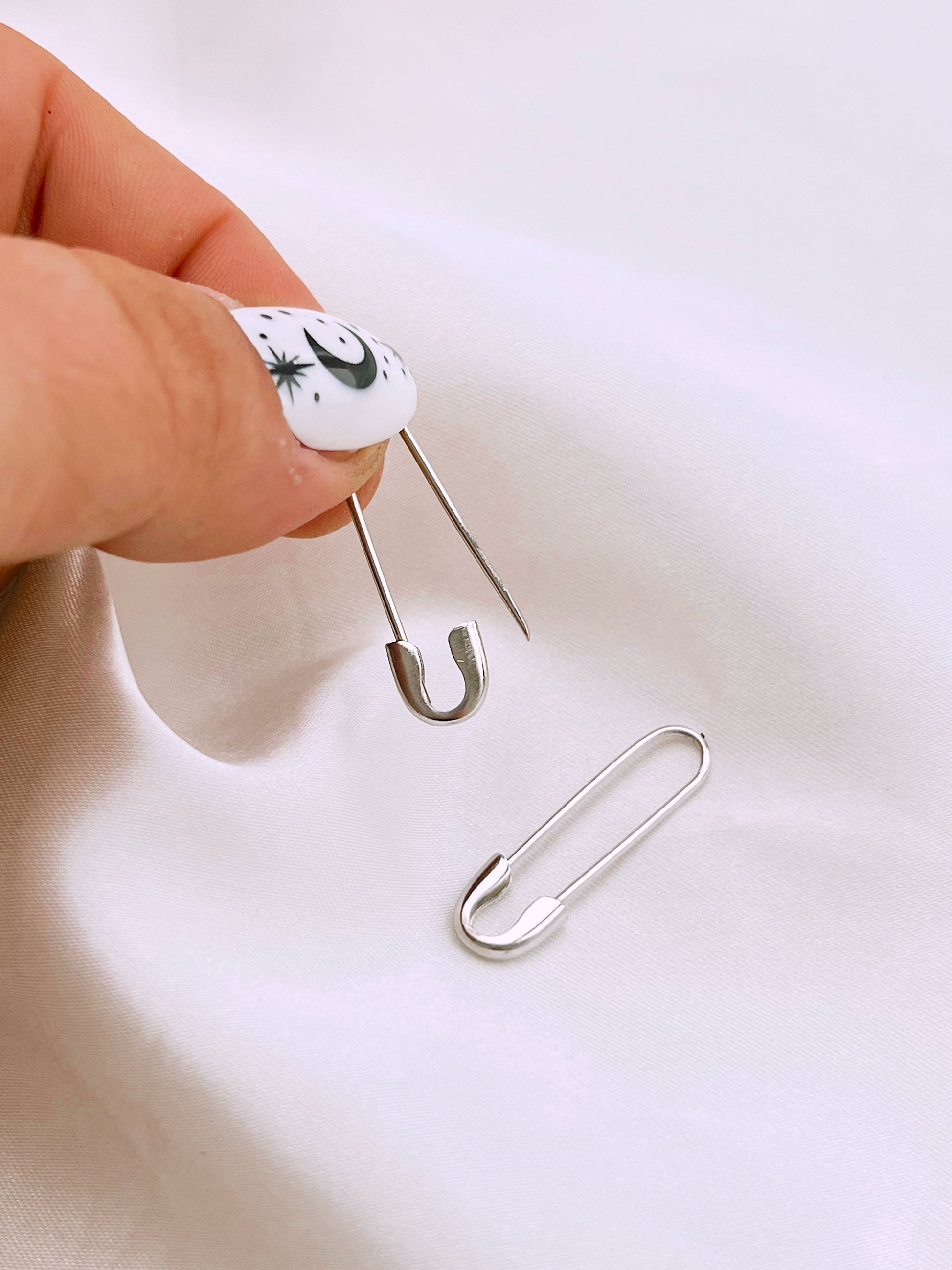 Safety Pin Earrings (Gold + Silver) - Concordia Style Boutique