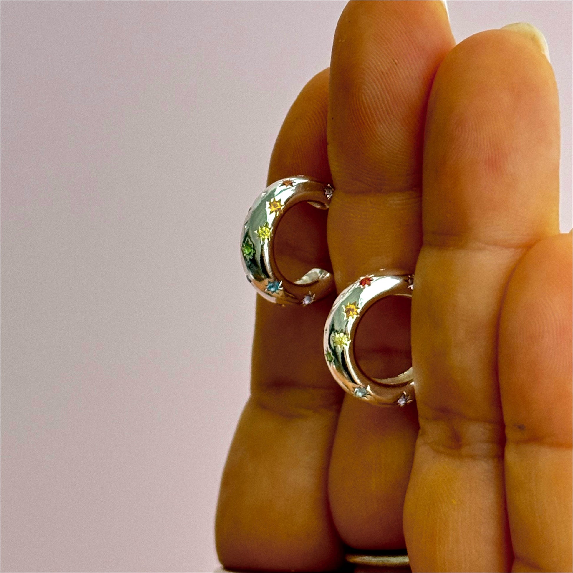 Bejeweled Chunky Hoops - Concordia Style Boutique