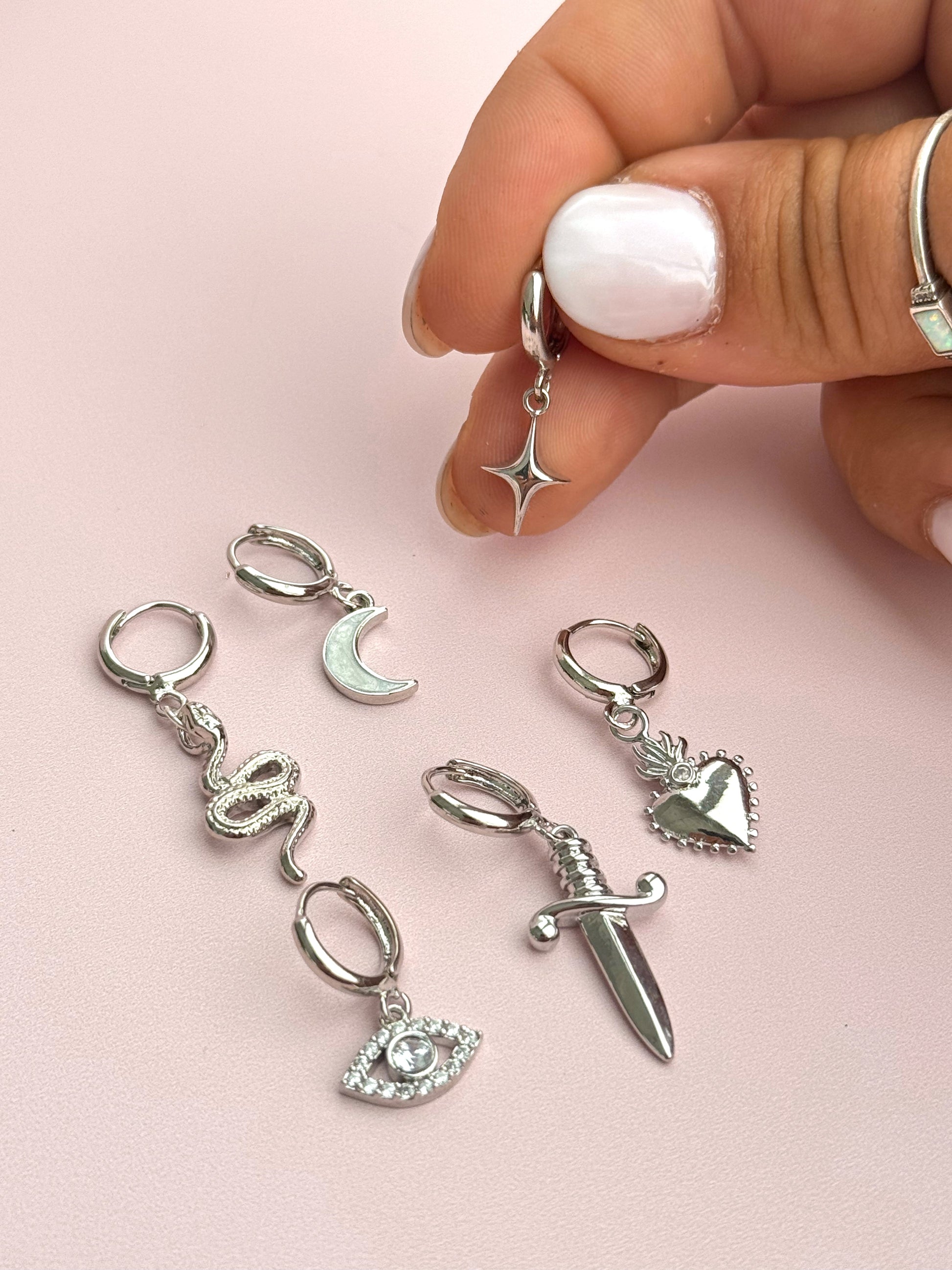 Poseidon Silver Huggies 6-Pack - Concordia Style Boutique