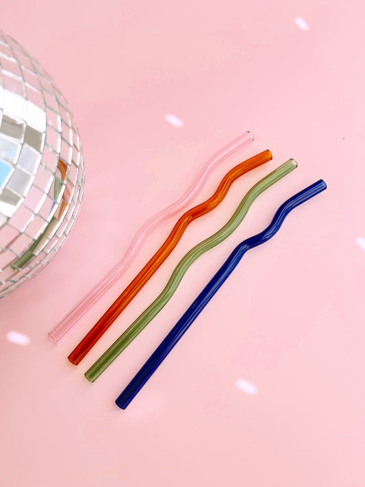 Wavy Glass Straws - Concordia Style Boutique