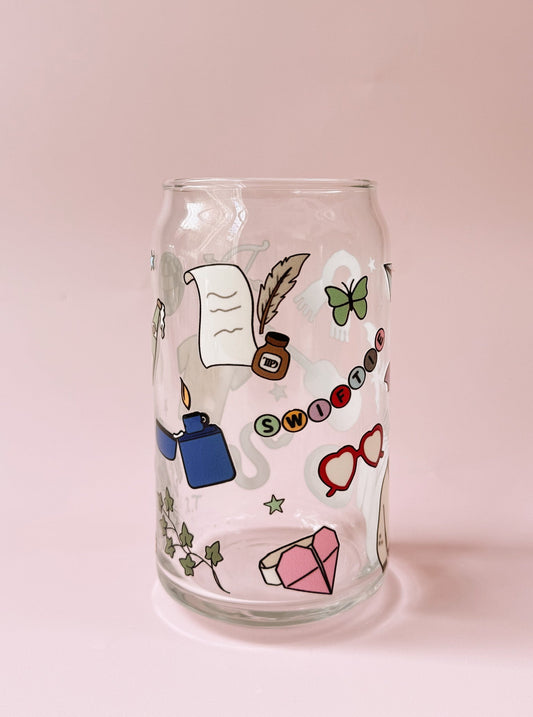 Swiftie Motif Glass Cup - Concordia Style Boutique