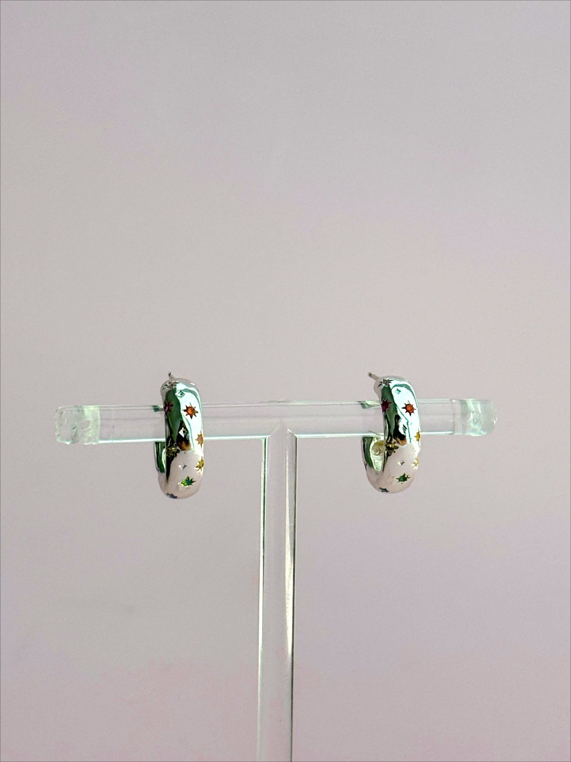 Bejeweled Chunky Hoops - Concordia Style Boutique