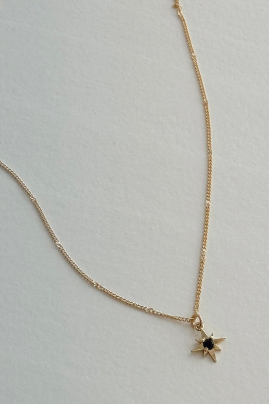 PETITE BLACK STARBURST NECKLACE - Concordia Style Boutique