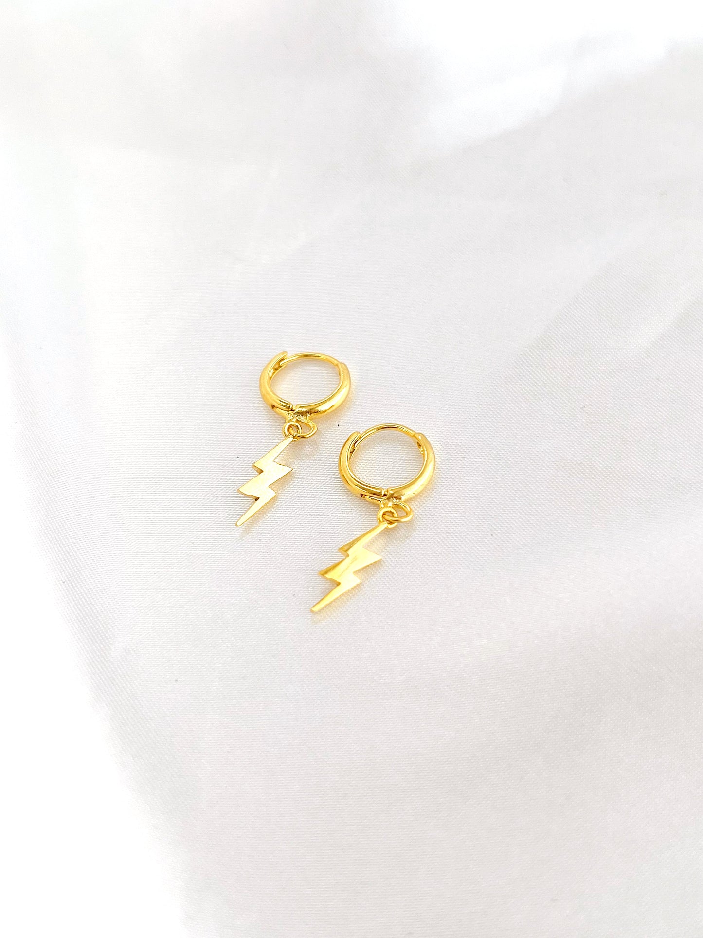 Gold Lightning Bolt Huggies - Concordia Style Boutique