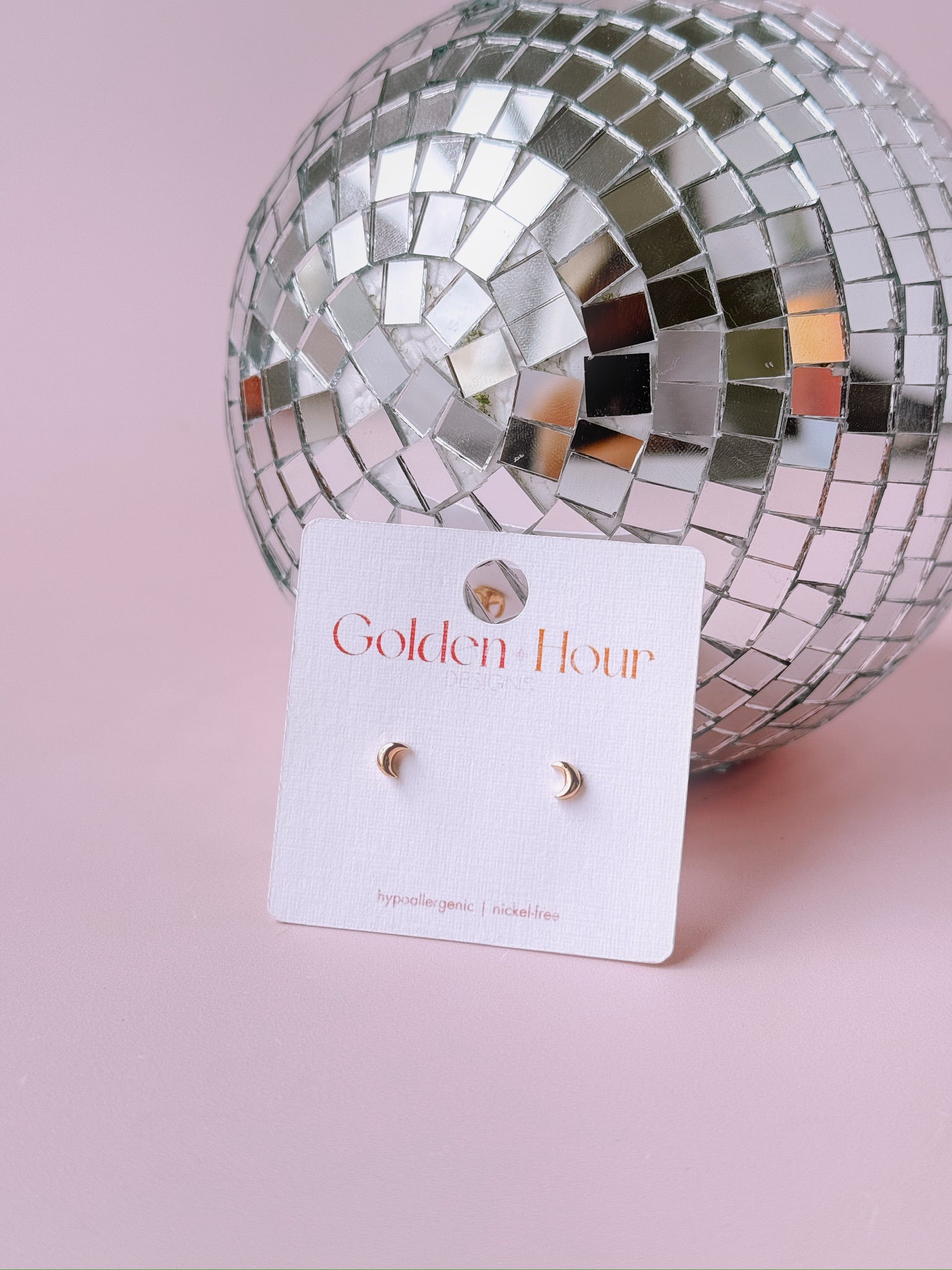 Mini Moon Studs - Concordia Style Boutique