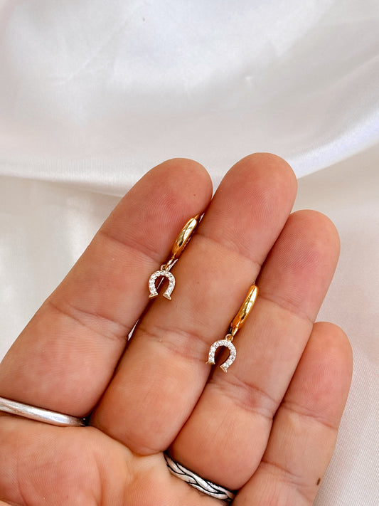 Tiny Horseshoe Huggies - Concordia Style Boutique