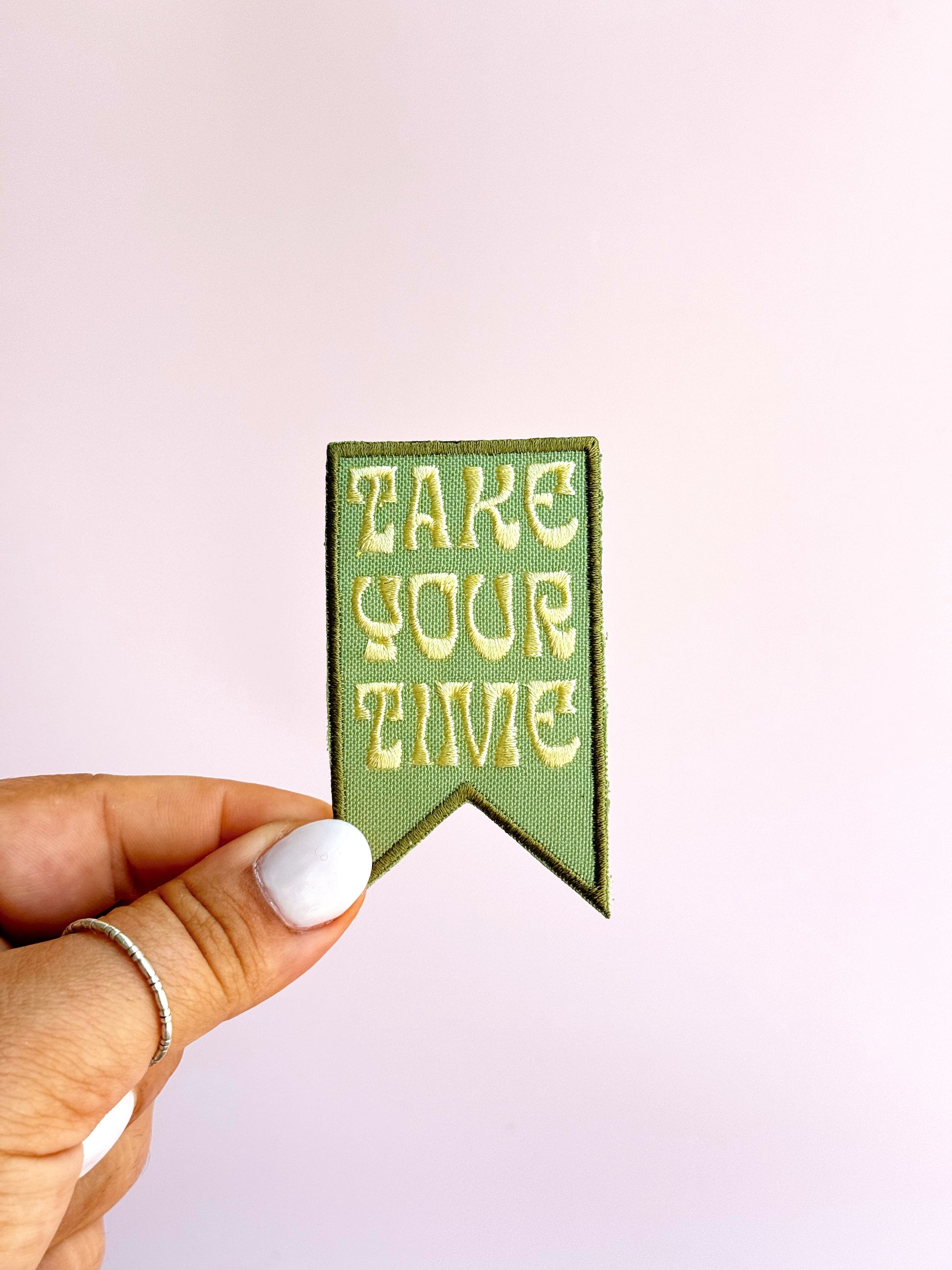 Take Your Time Embroidered (Iron-On) Patch - Concordia Style Boutique