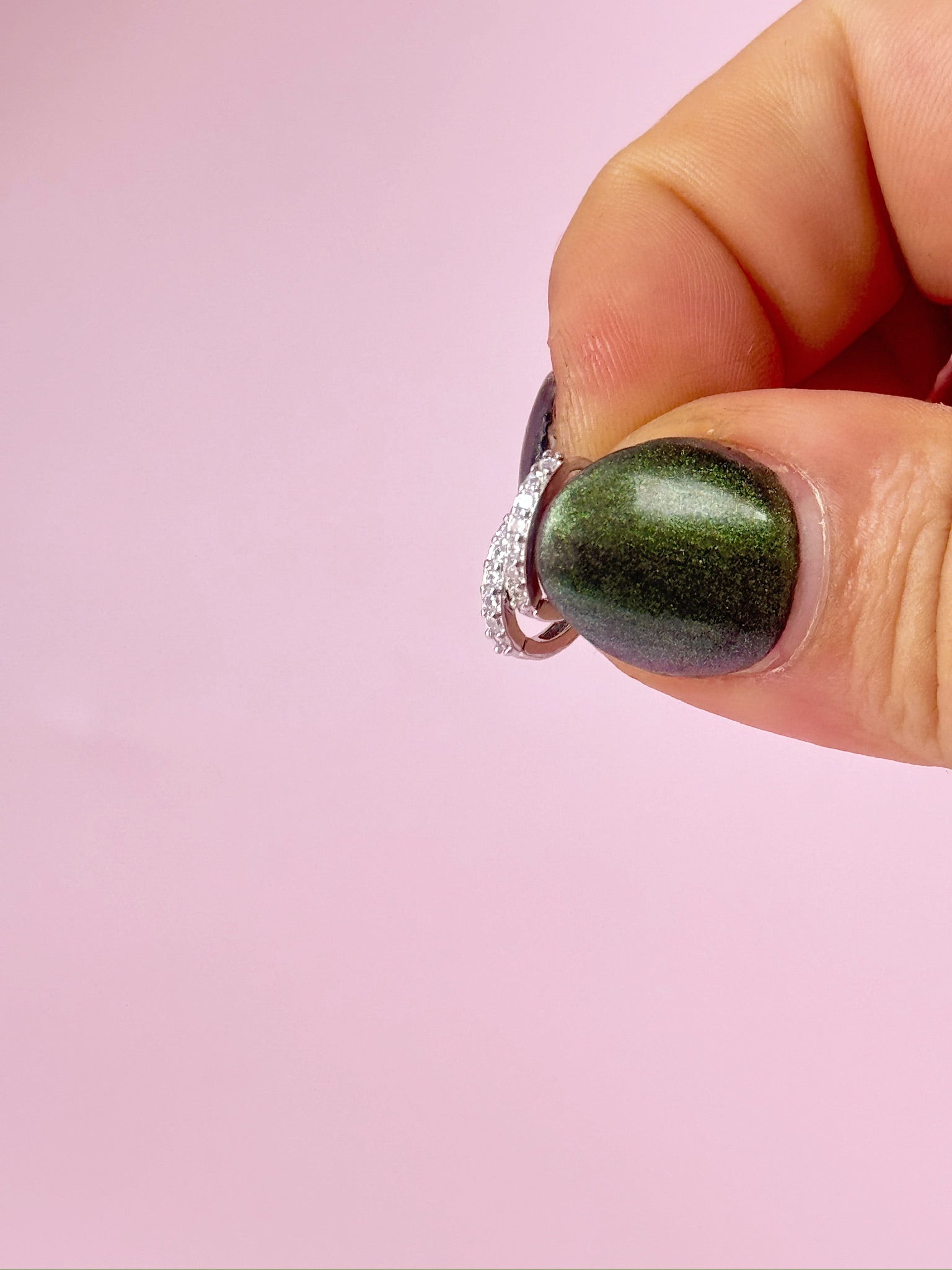 Mini Clear Jewel Huggies - Concordia Style Boutique