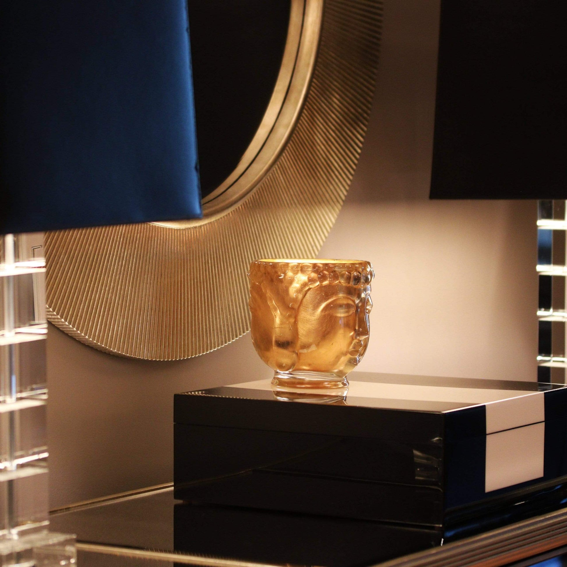 Croesus | 24K Gold Clear Glass Buddha Royale - Concordia Style Boutique