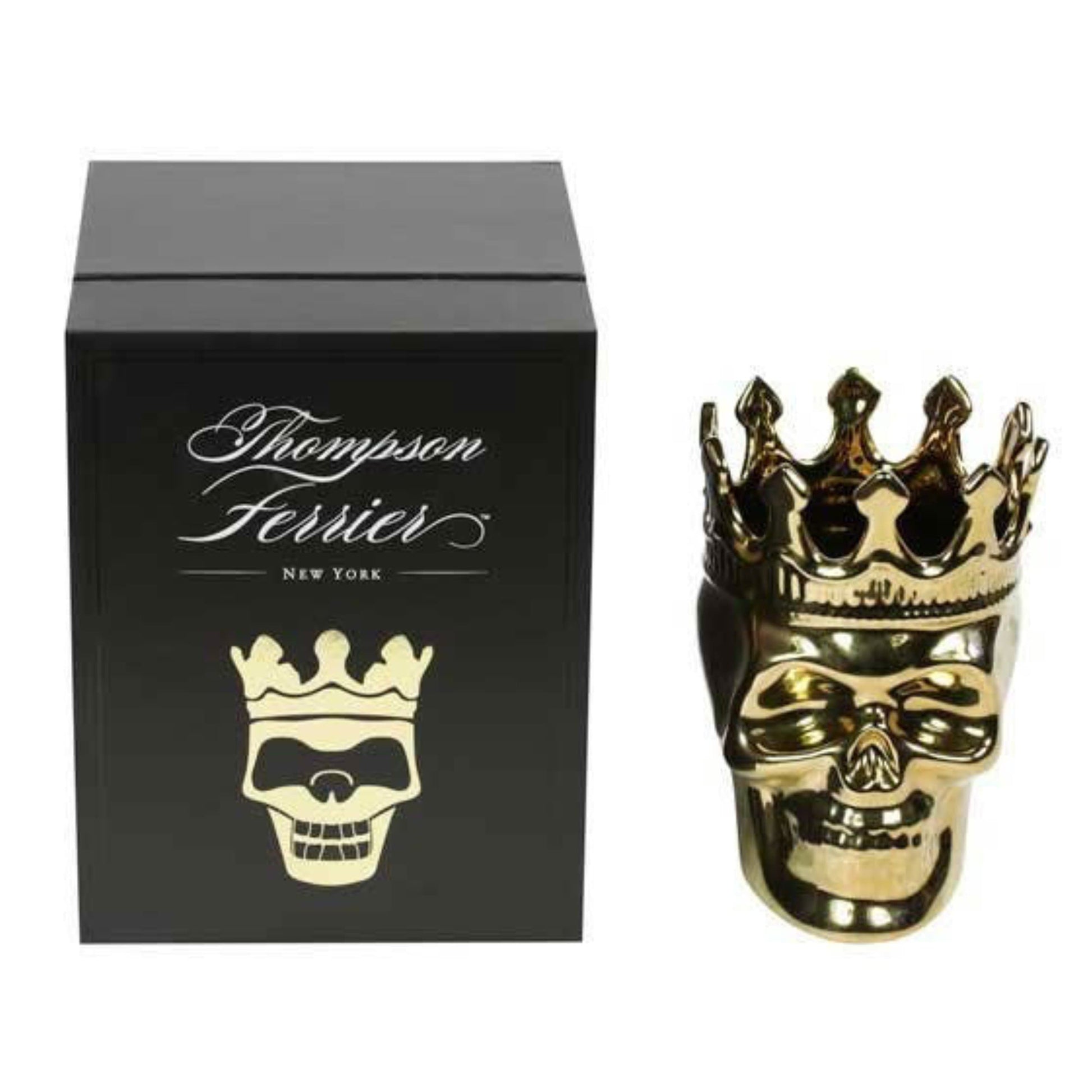 Gold Bonaparte Skull in Wood Charnel - Concordia Style Boutique