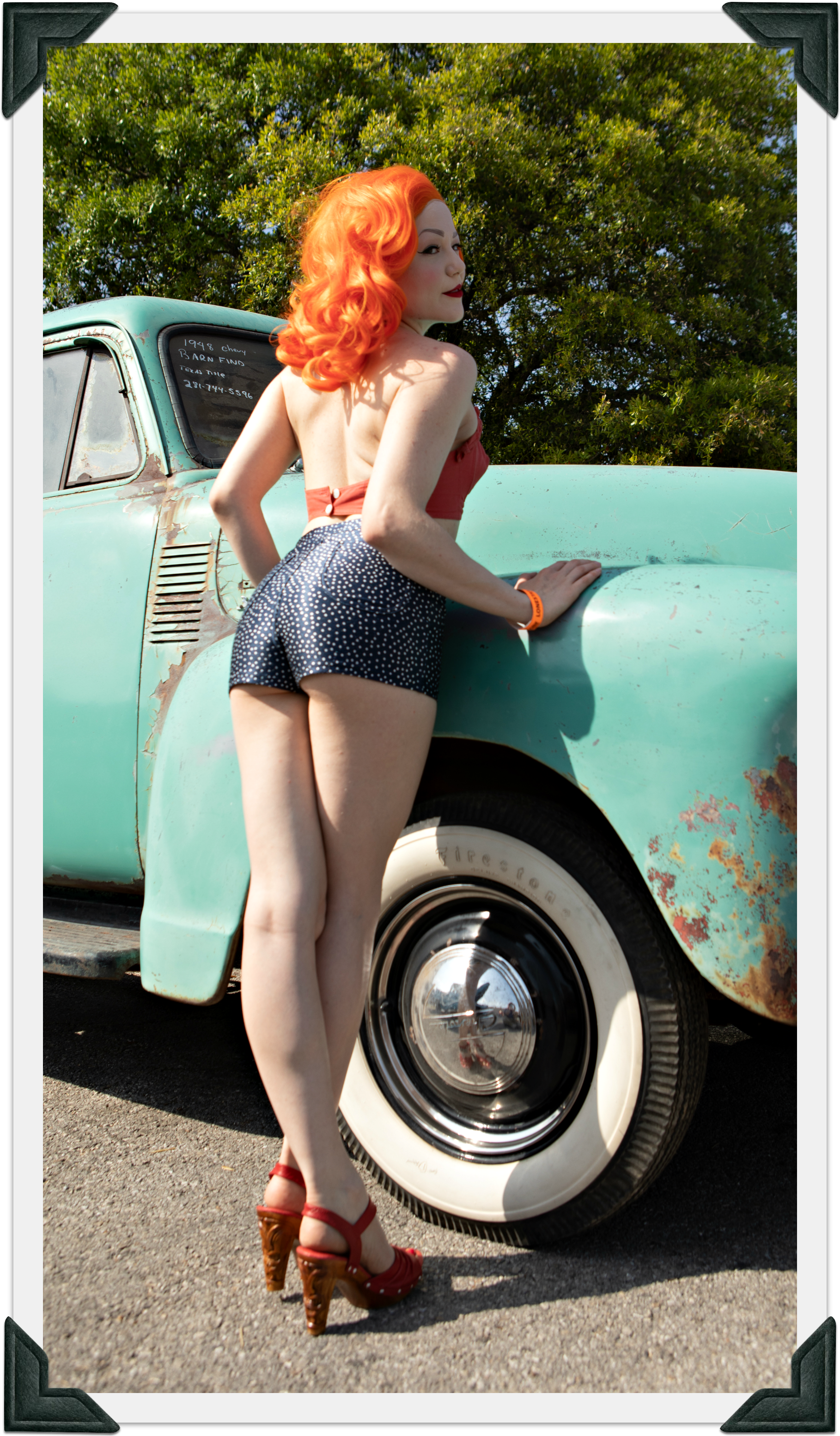 the Rockin' Tiki/with Ankle Strap- in Scarlette Leather - Concordia Style Boutique