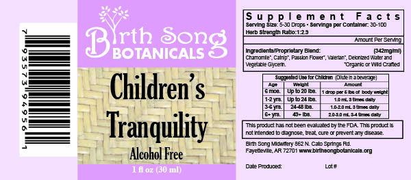 Children's Tranquility, Children's Sleep Aid* Relaxing Herbal Tincture with Chamomile for Sleep Support* 1 oz - Concordia Style Boutique