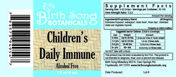 Children's Daily Immune* Herbal Tincture with Astragalus Root 1 oz. - Concordia Style Boutique