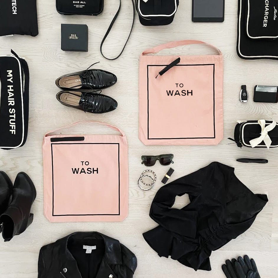 To Wash Laundry Bag, Pink/Blush - Concordia Style Boutique